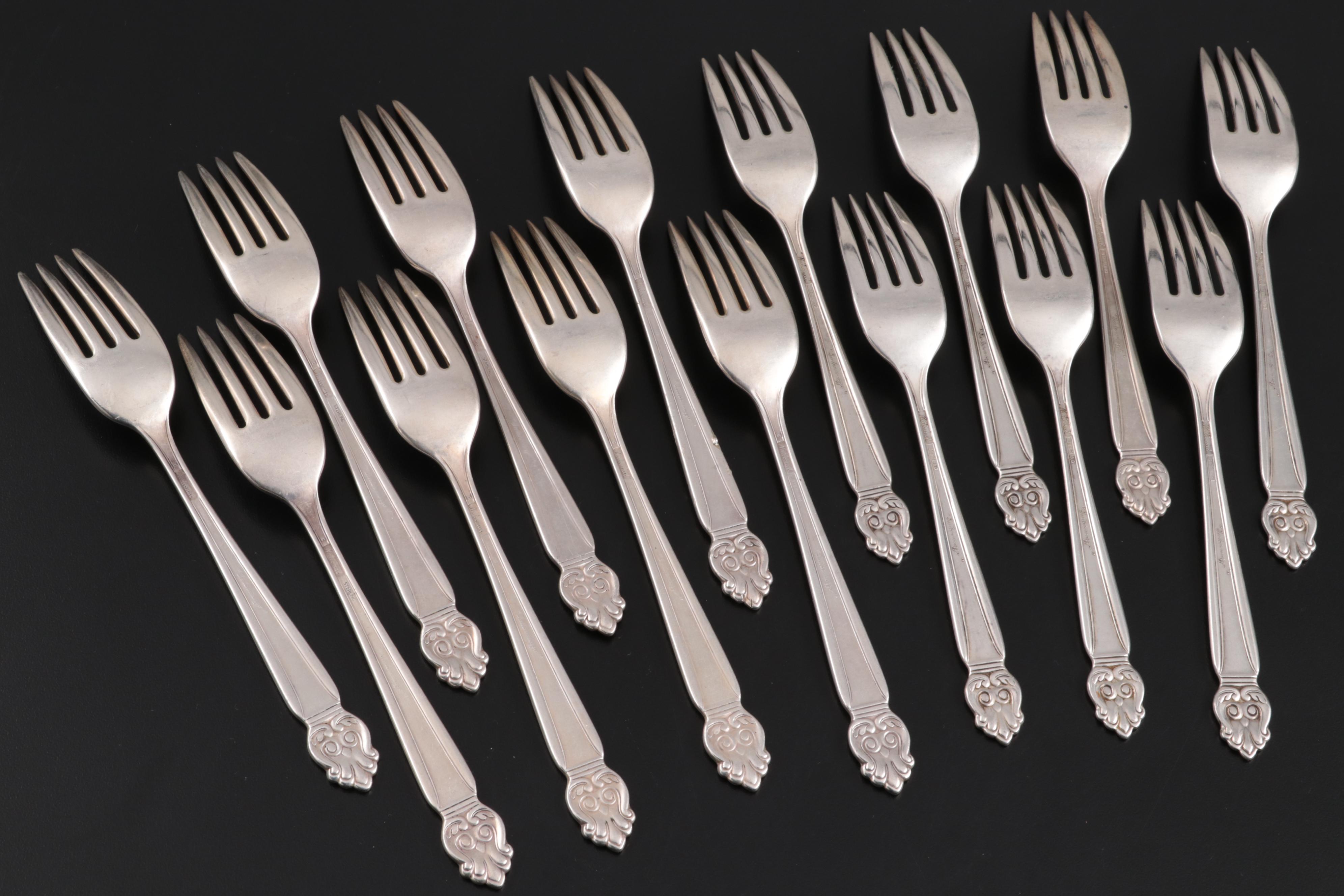 National Silver Co. "Intermezzo" Sterling Silver Flatware and Serving Utensils