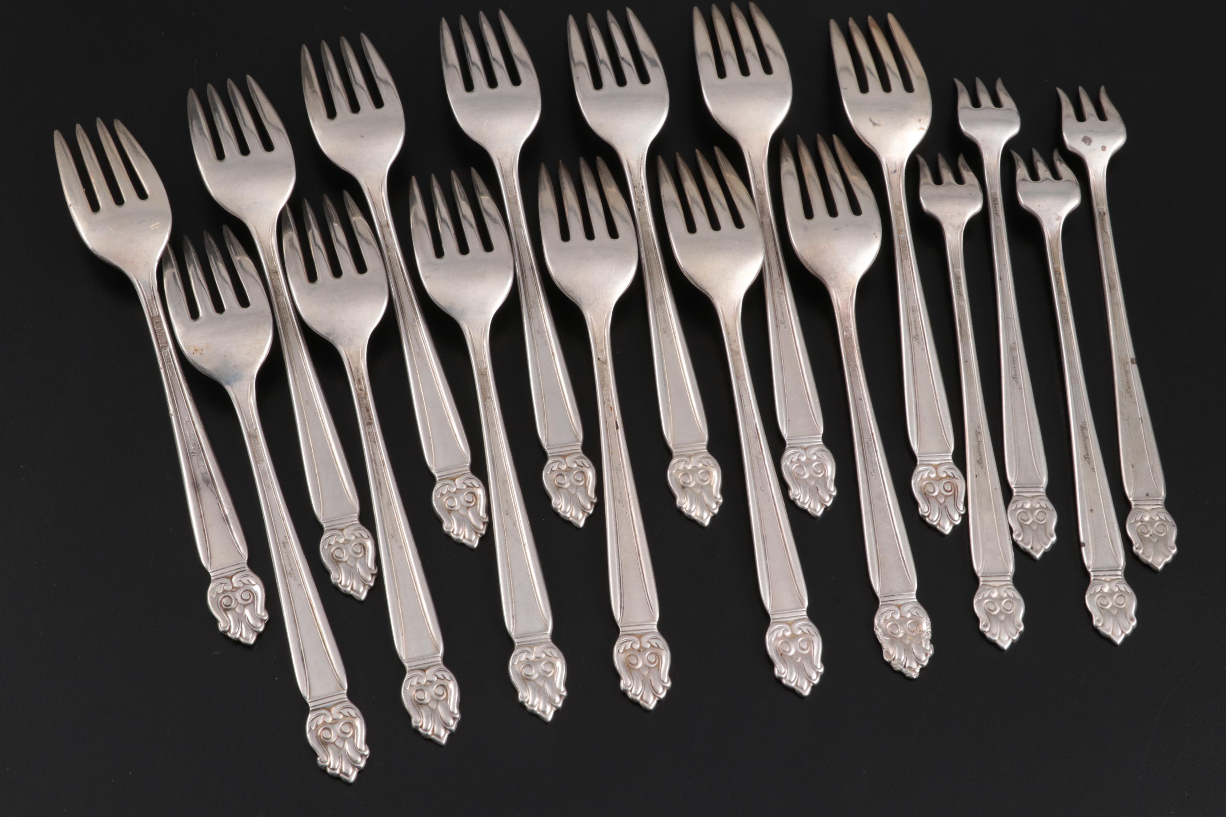 National Silver Co. "Intermezzo" Sterling Silver Flatware and Serving Utensils