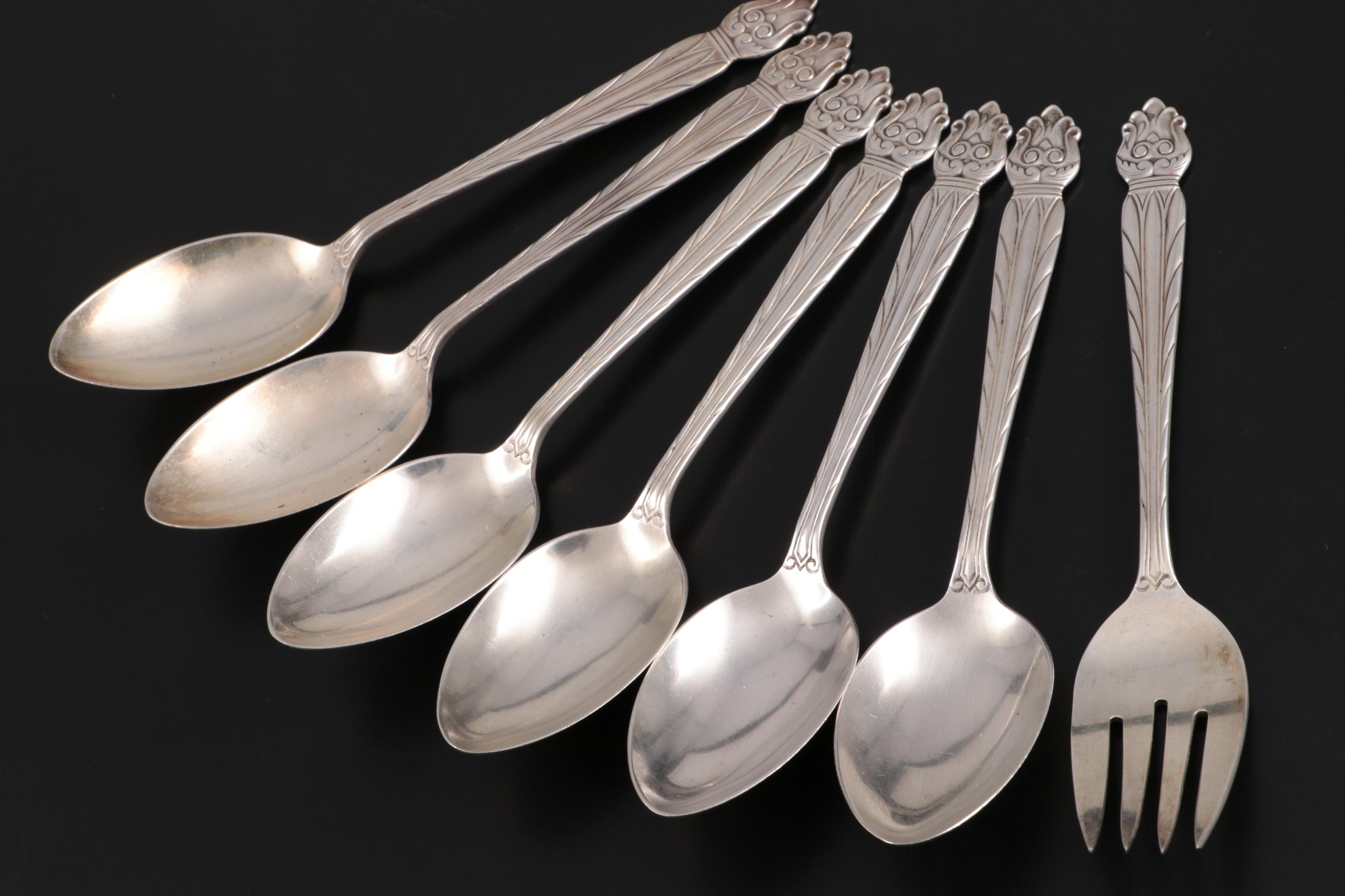 National Silver Co. "Intermezzo" Sterling Silver Flatware and Serving Utensils