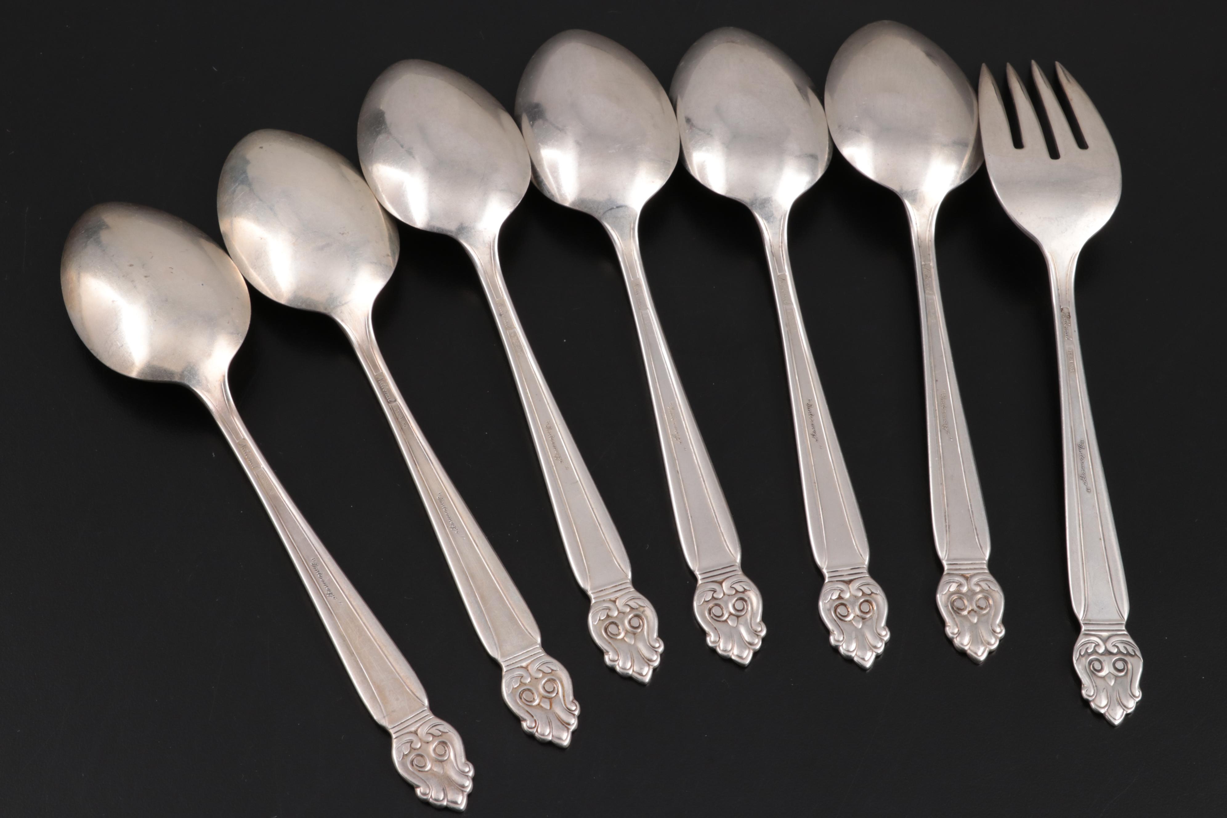 National Silver Co. "Intermezzo" Sterling Silver Flatware and Serving Utensils