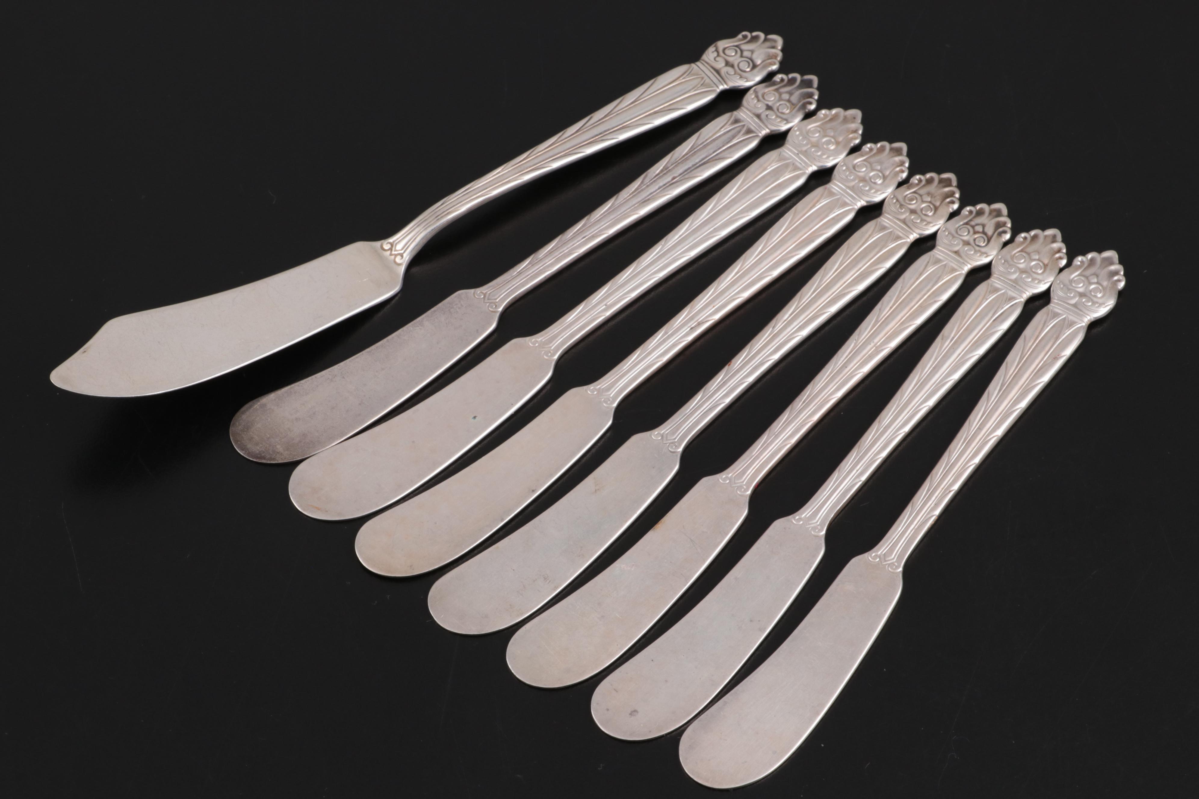 National Silver Co. "Intermezzo" Sterling Silver Flatware and Serving Utensils