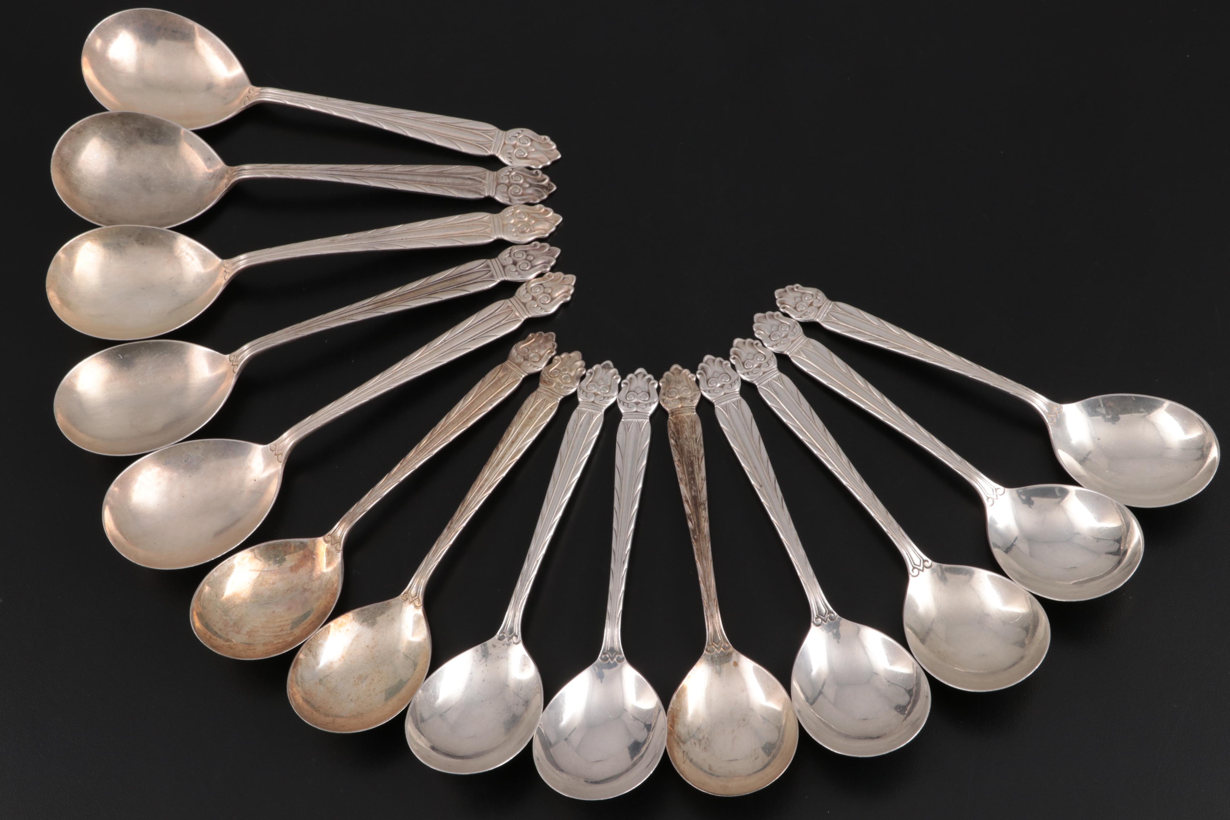 National Silver Co. "Intermezzo" Sterling Silver Flatware and Serving Utensils