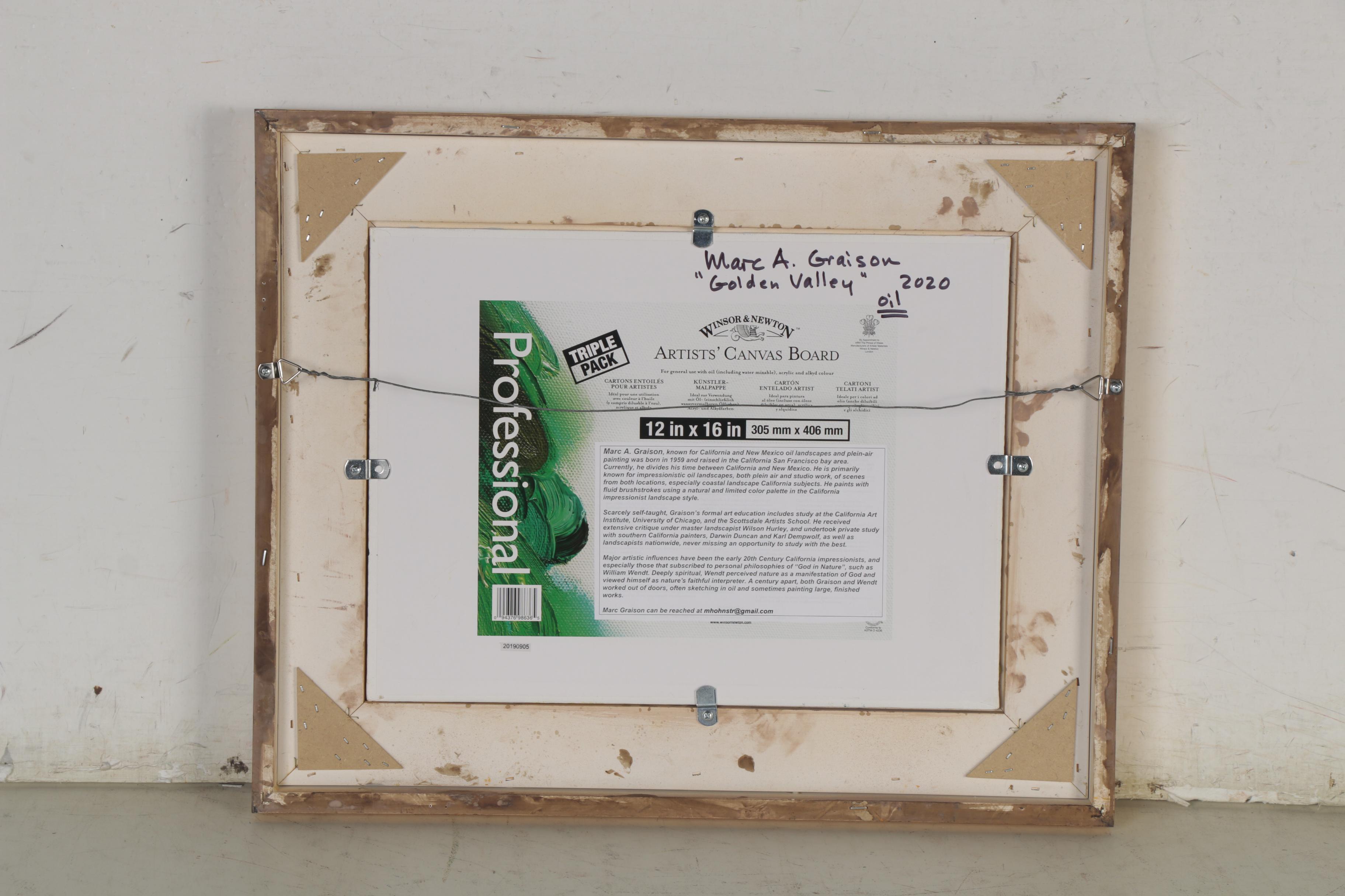 Marc A. Graison Oil Painting "Golden Valley," 2020