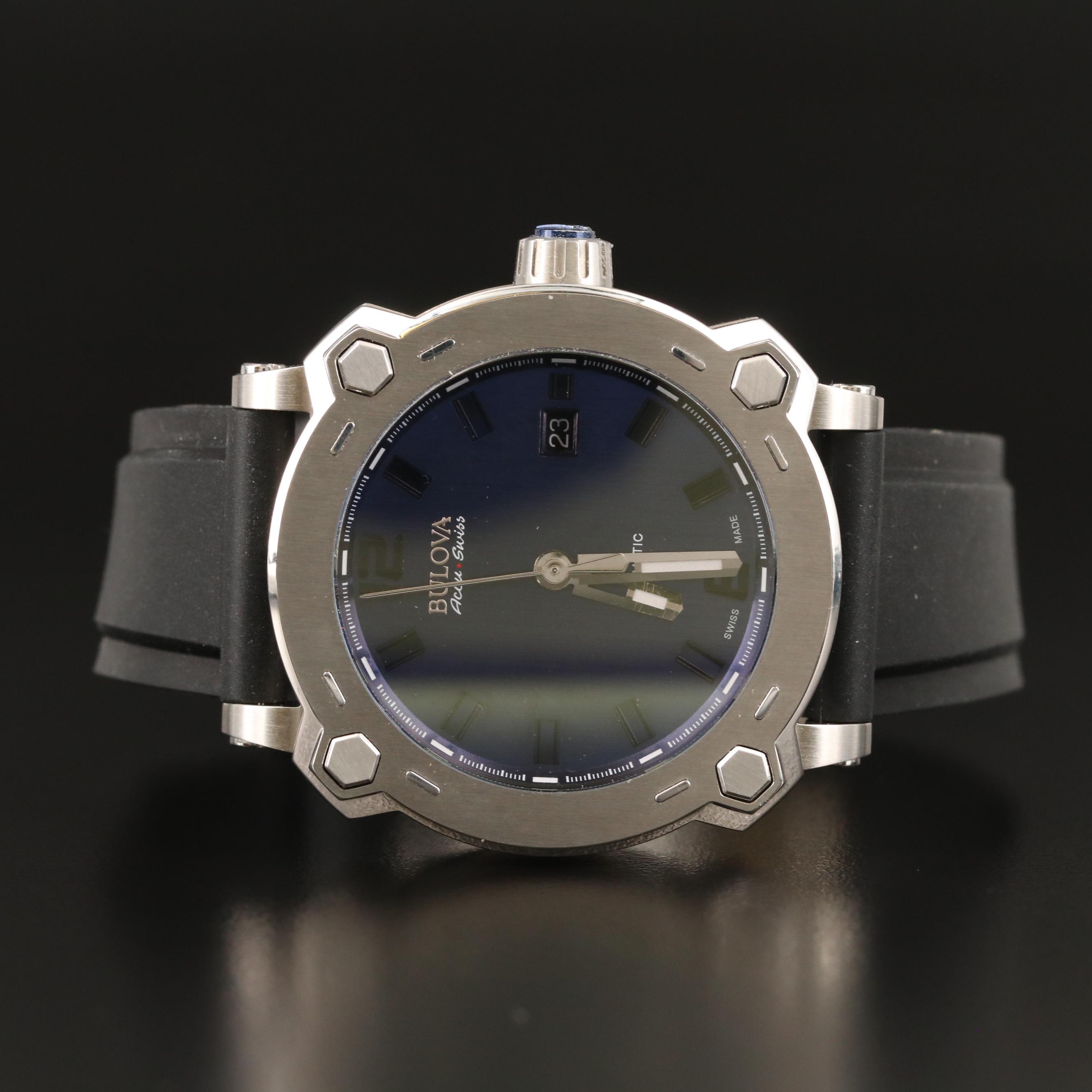 Bulova Accu-Swiss Percheron Stainless Steel Automatic Watch