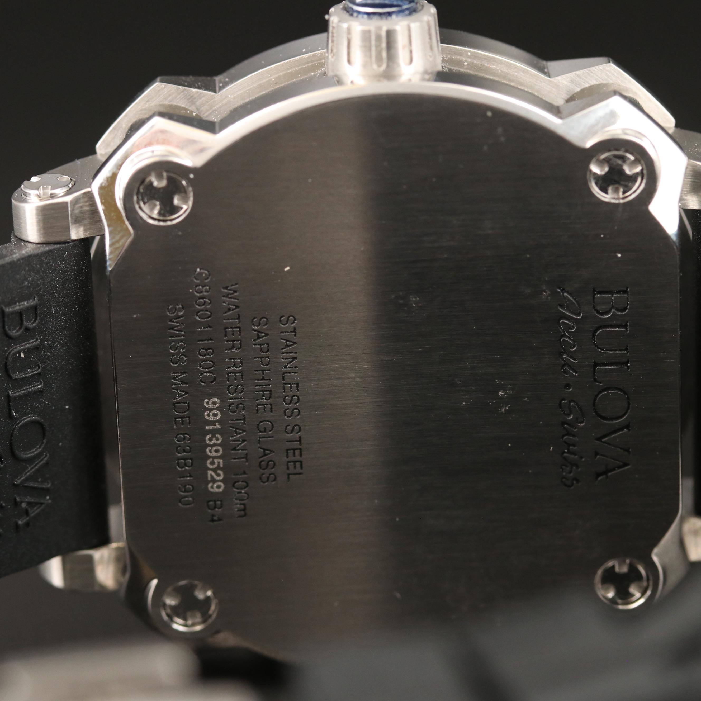 Bulova Accu-Swiss Percheron Stainless Steel Automatic Watch