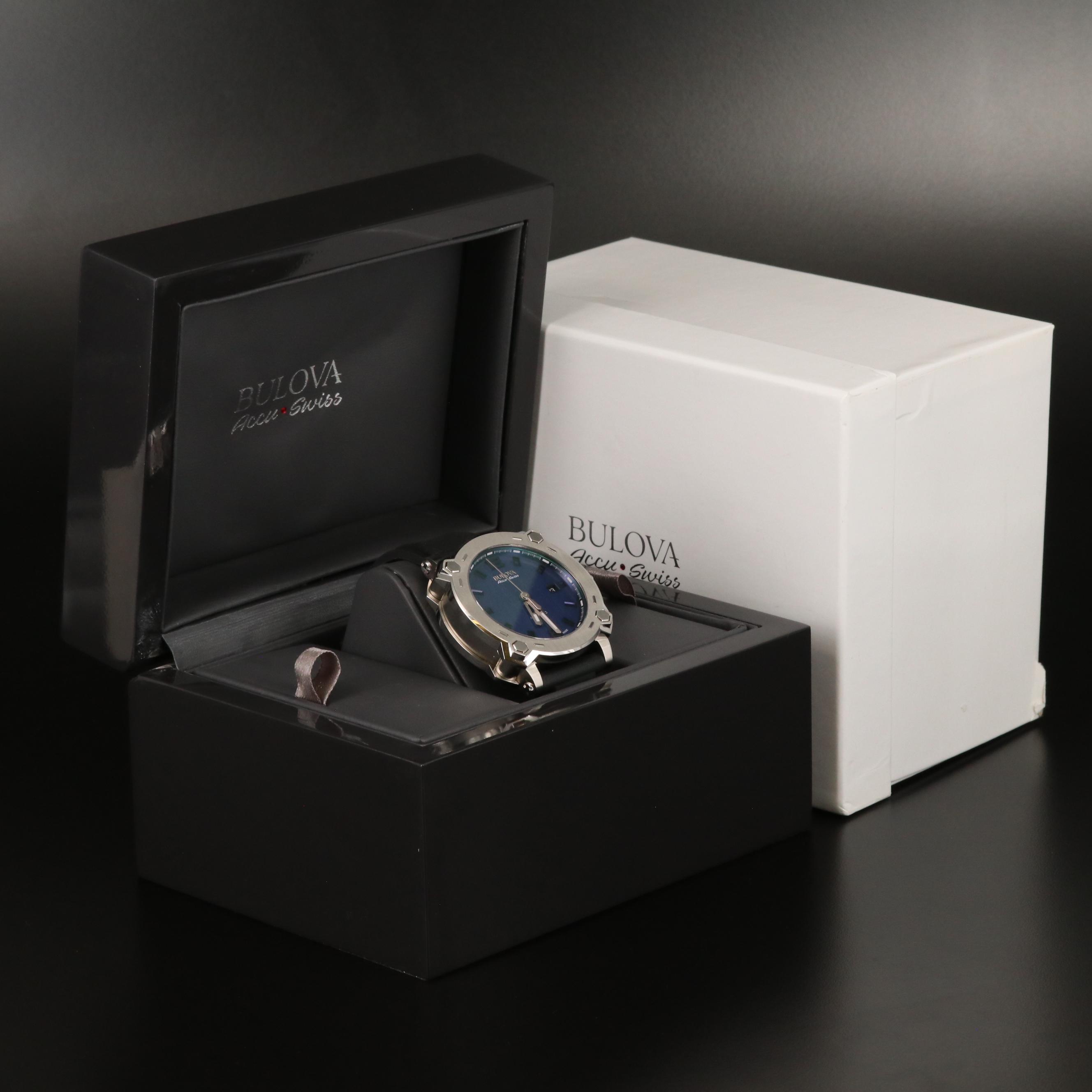 Bulova Accu-Swiss Percheron Stainless Steel Automatic Watch