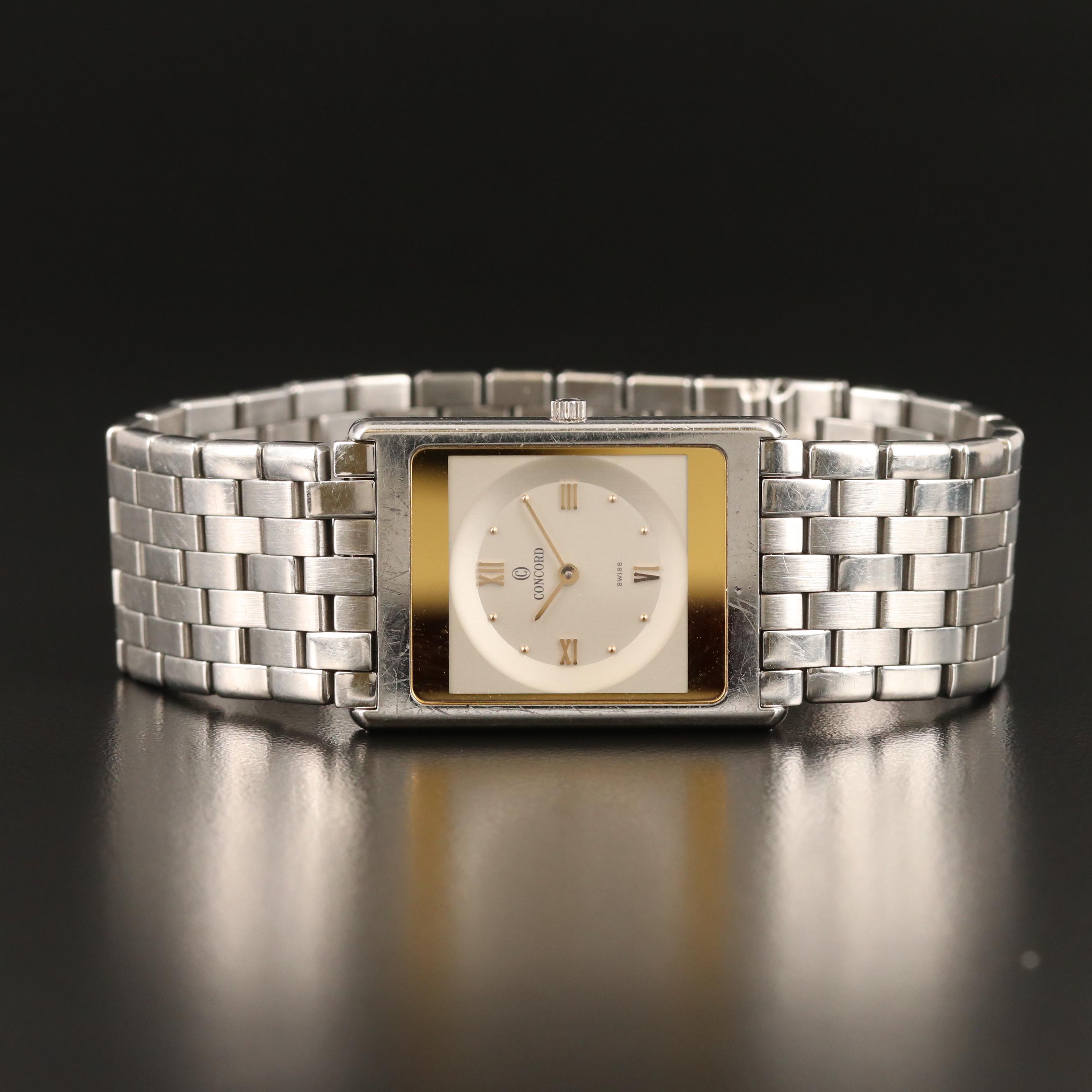 Concord Delirium Ultra Thin Stainless Steel Quartz Watch