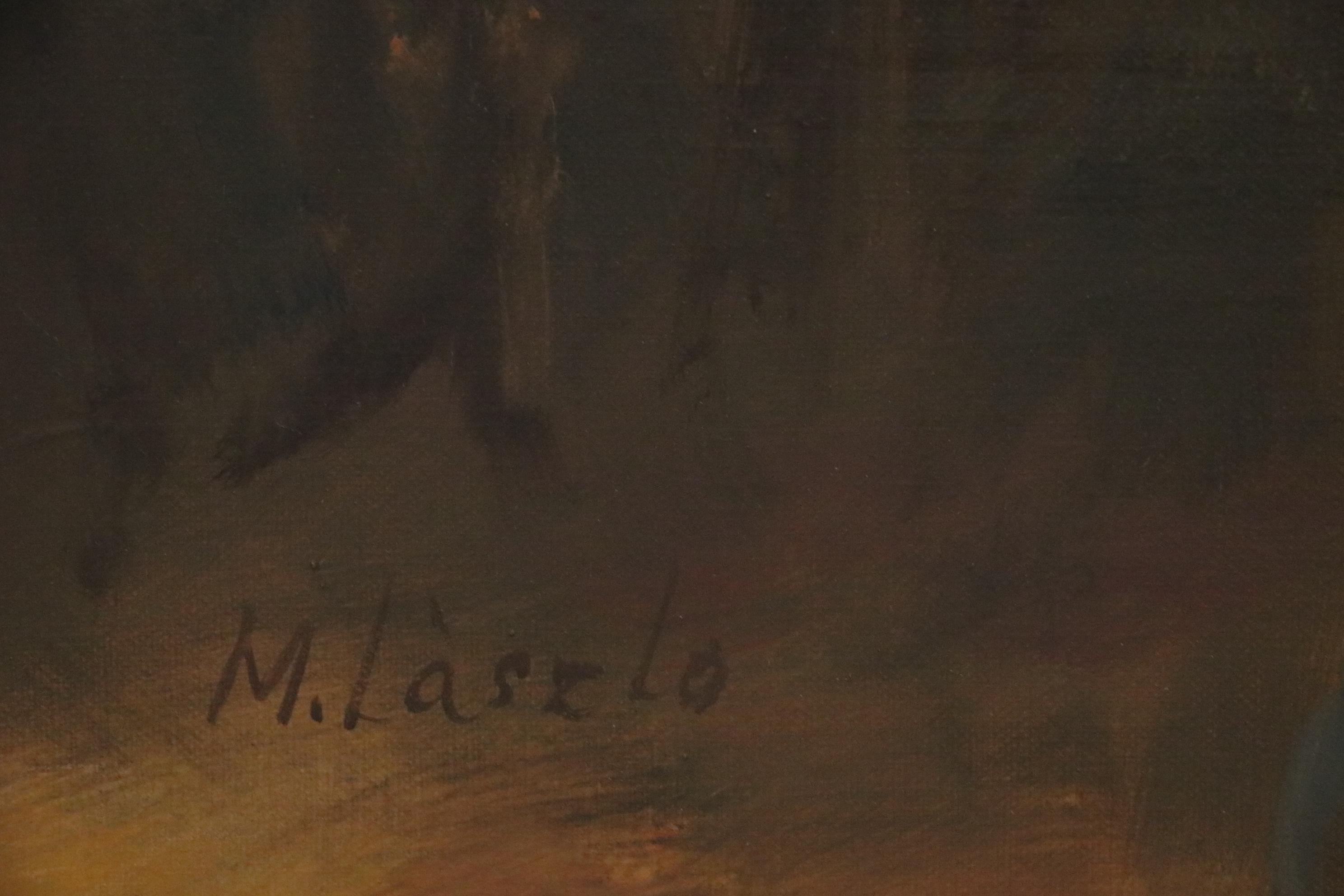 M. Laszlo Oil Painting of a Violinist, Late 20th Century