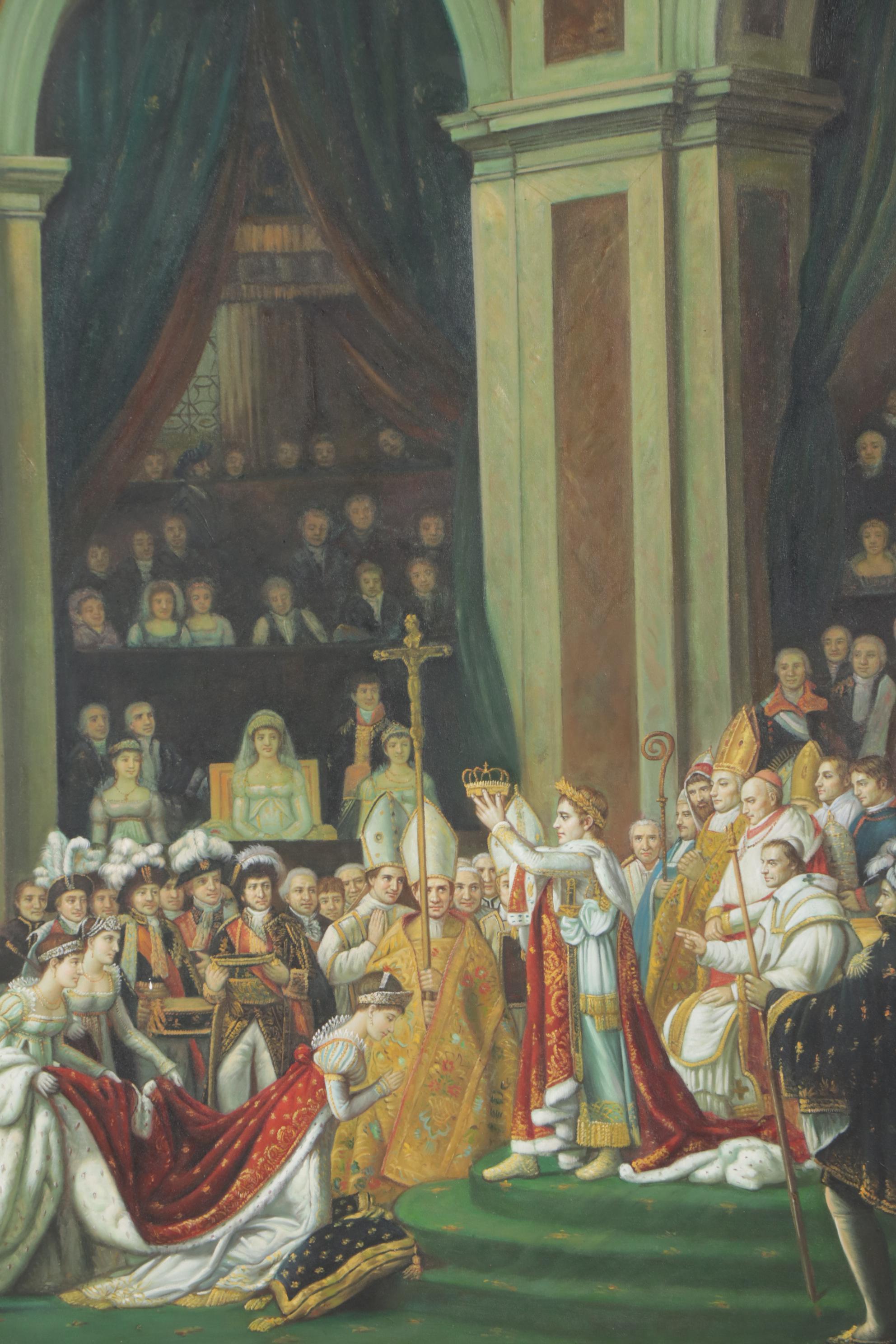 Pang Ming Yi Monumental Oil Painting after Jacques-Louis David