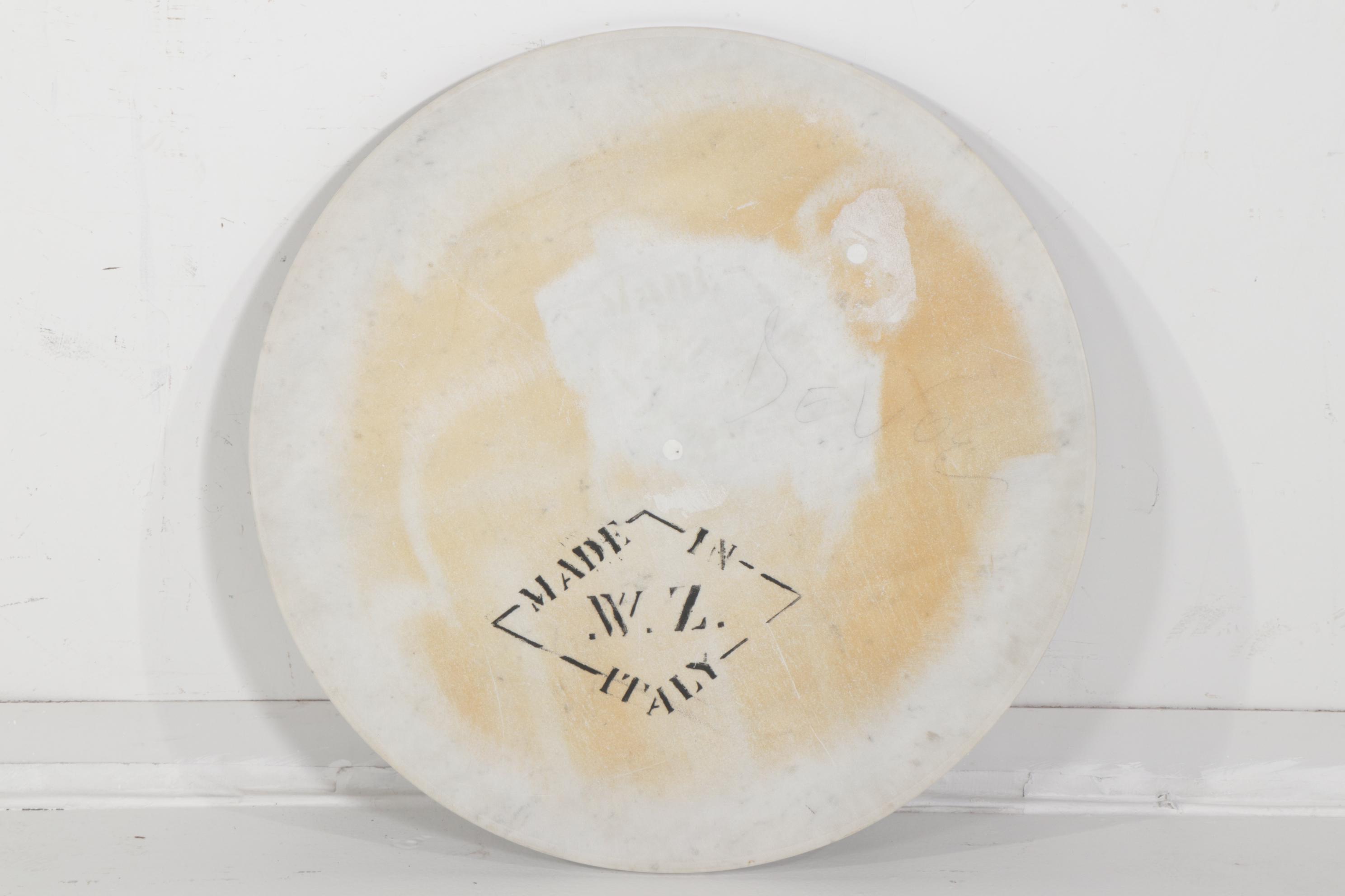 Walker Zanger Italian Marble Top Mid Century Modern Coffee Table