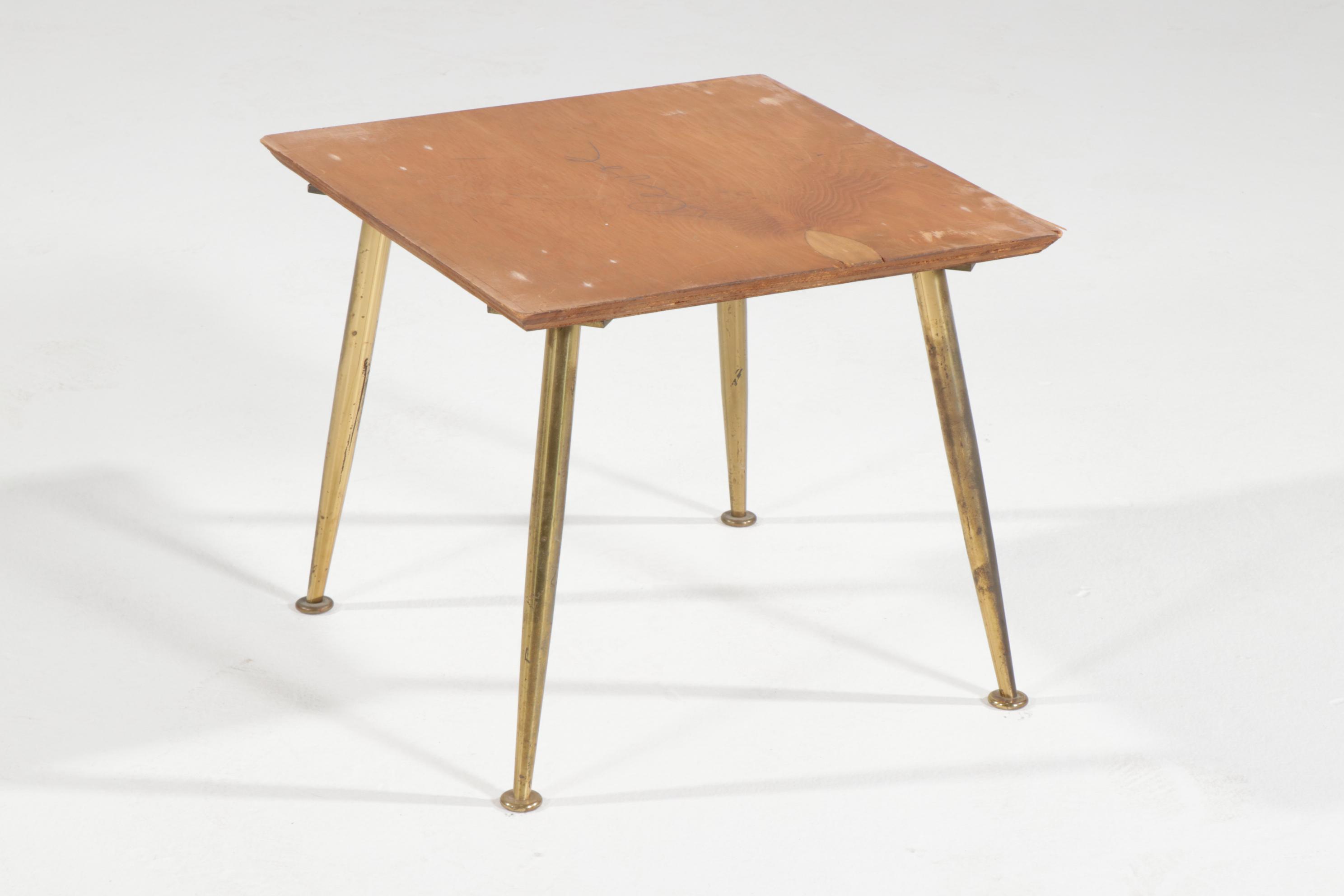 Walker Zanger Italian Marble Top Mid Century Modern Coffee Table