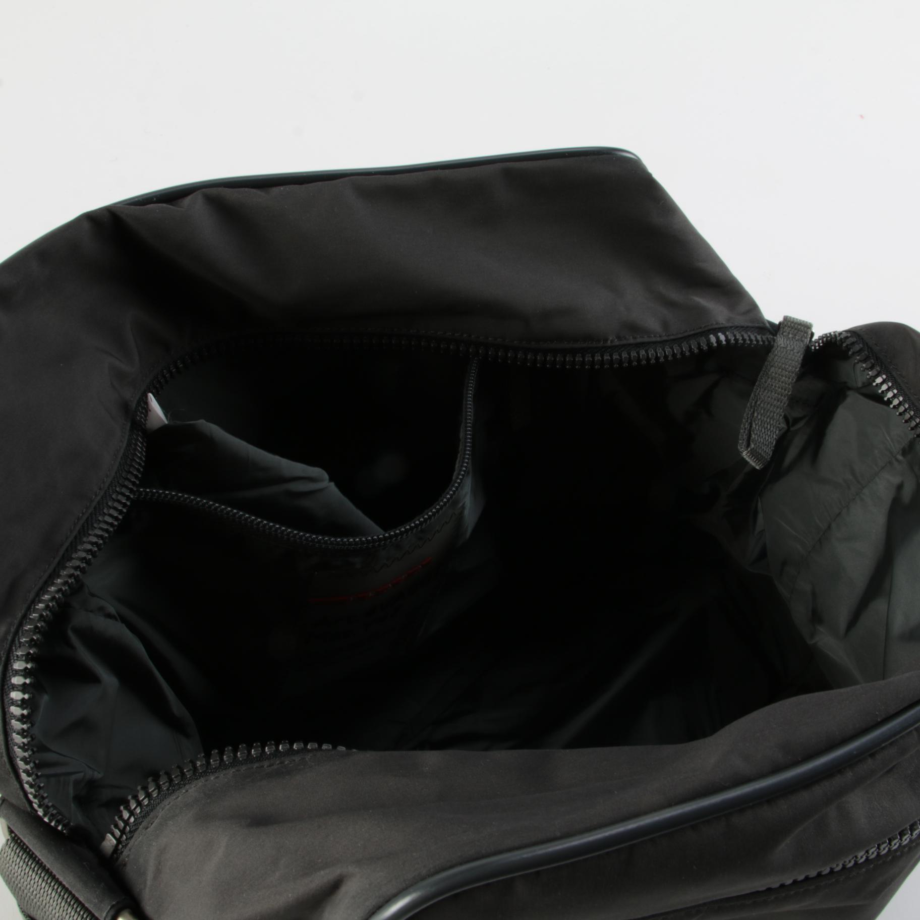 Prada Sport Linea Rossa Two-Zip Messenger Shoulder Bag in Grey Nylon