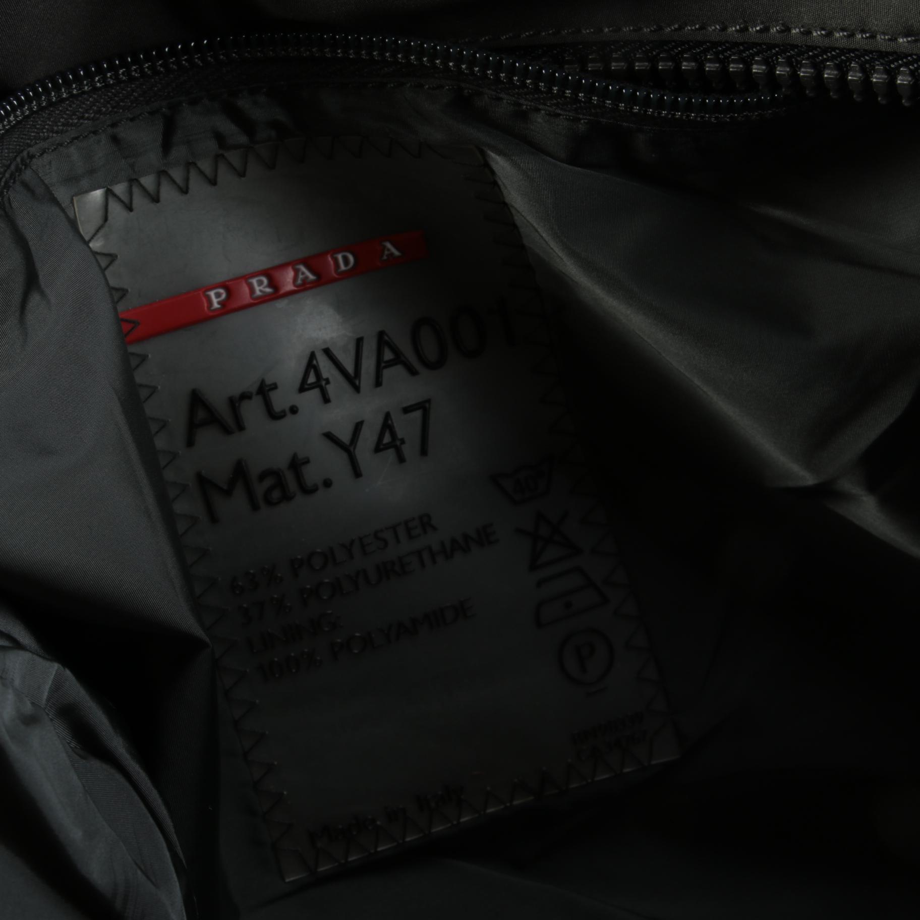 Prada Sport Linea Rossa Two-Zip Messenger Shoulder Bag in Grey Nylon