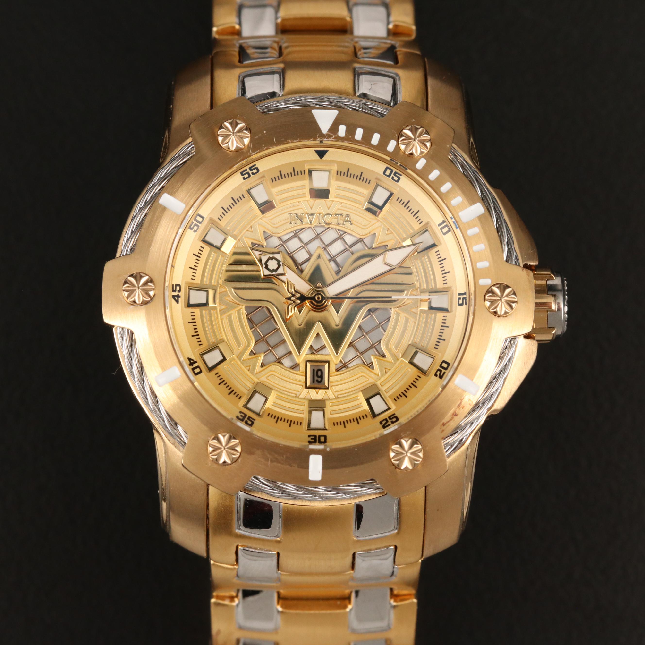 Invicta DC Comics Wonder Woman Limited Edition Stainless Steel Watch