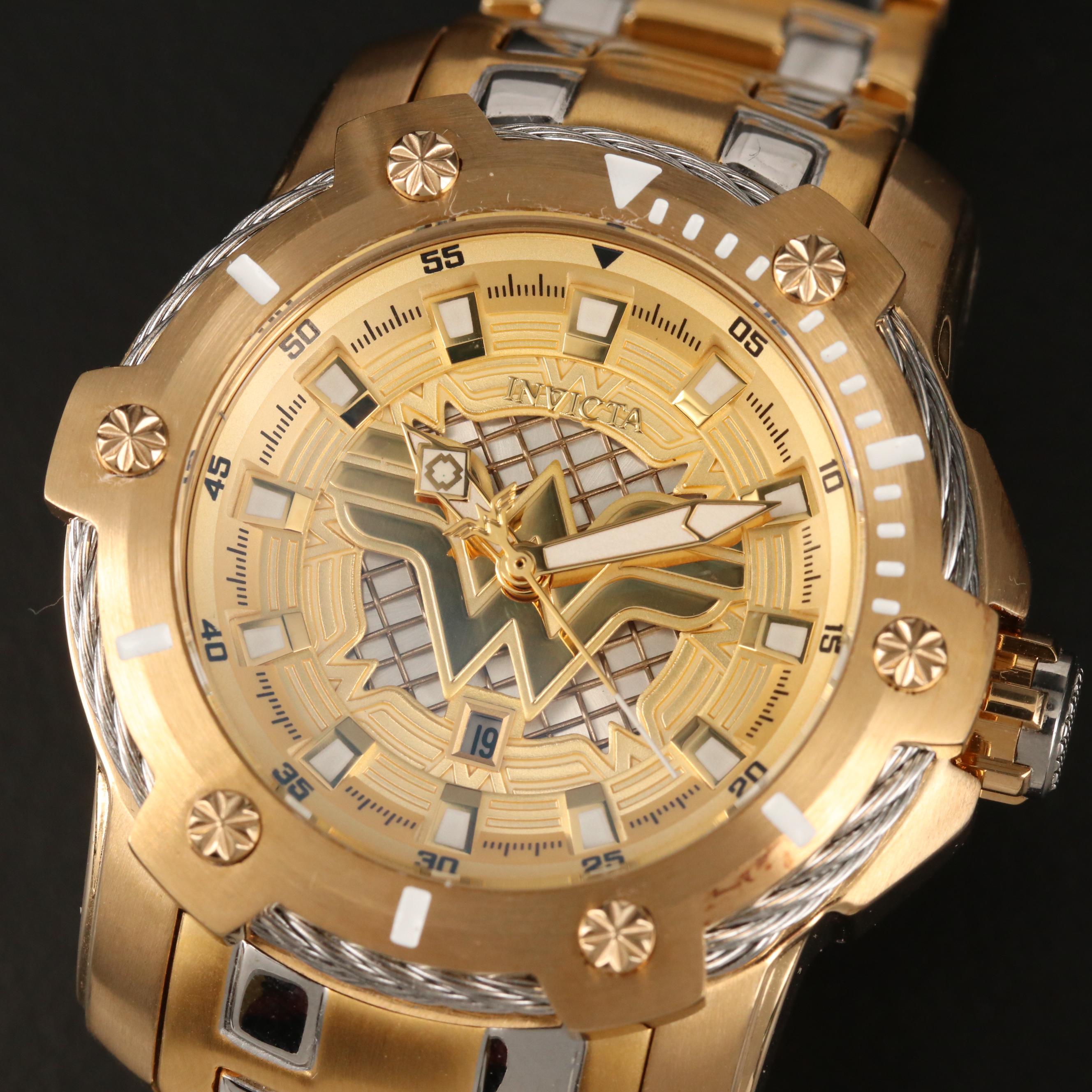 Invicta DC Comics Wonder Woman Limited Edition Stainless Steel Watch