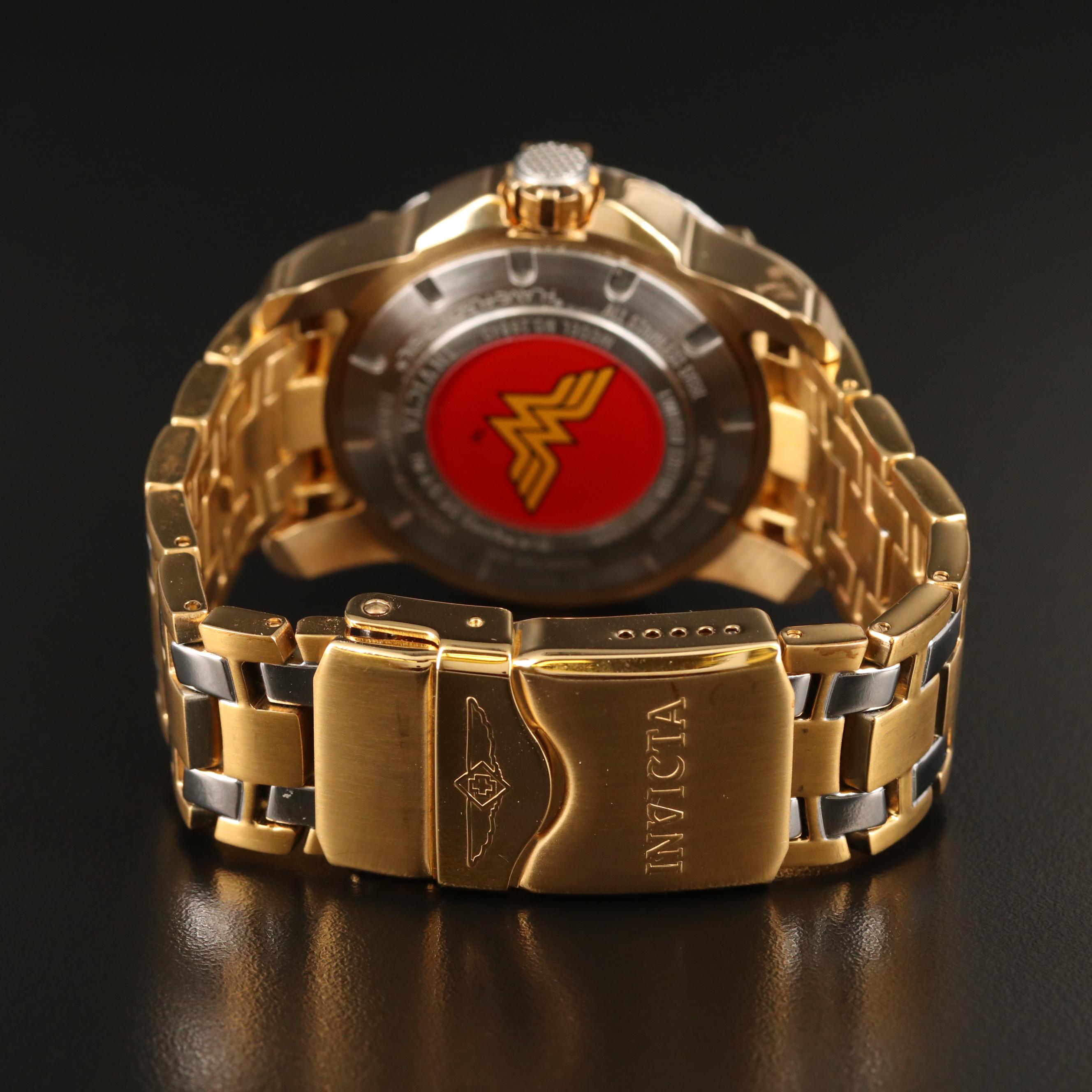 Invicta DC Comics Wonder Woman Limited Edition Stainless Steel Watch