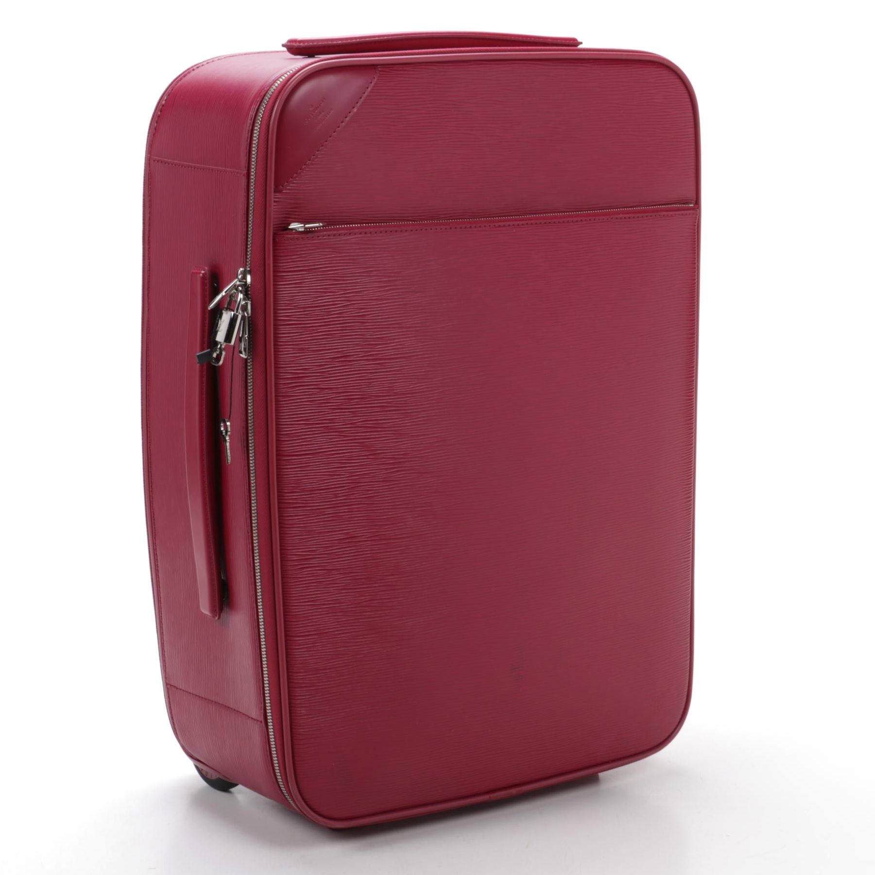 Louis Vuitton Pegase Luggage 55 in Fuchsia Epi Leather