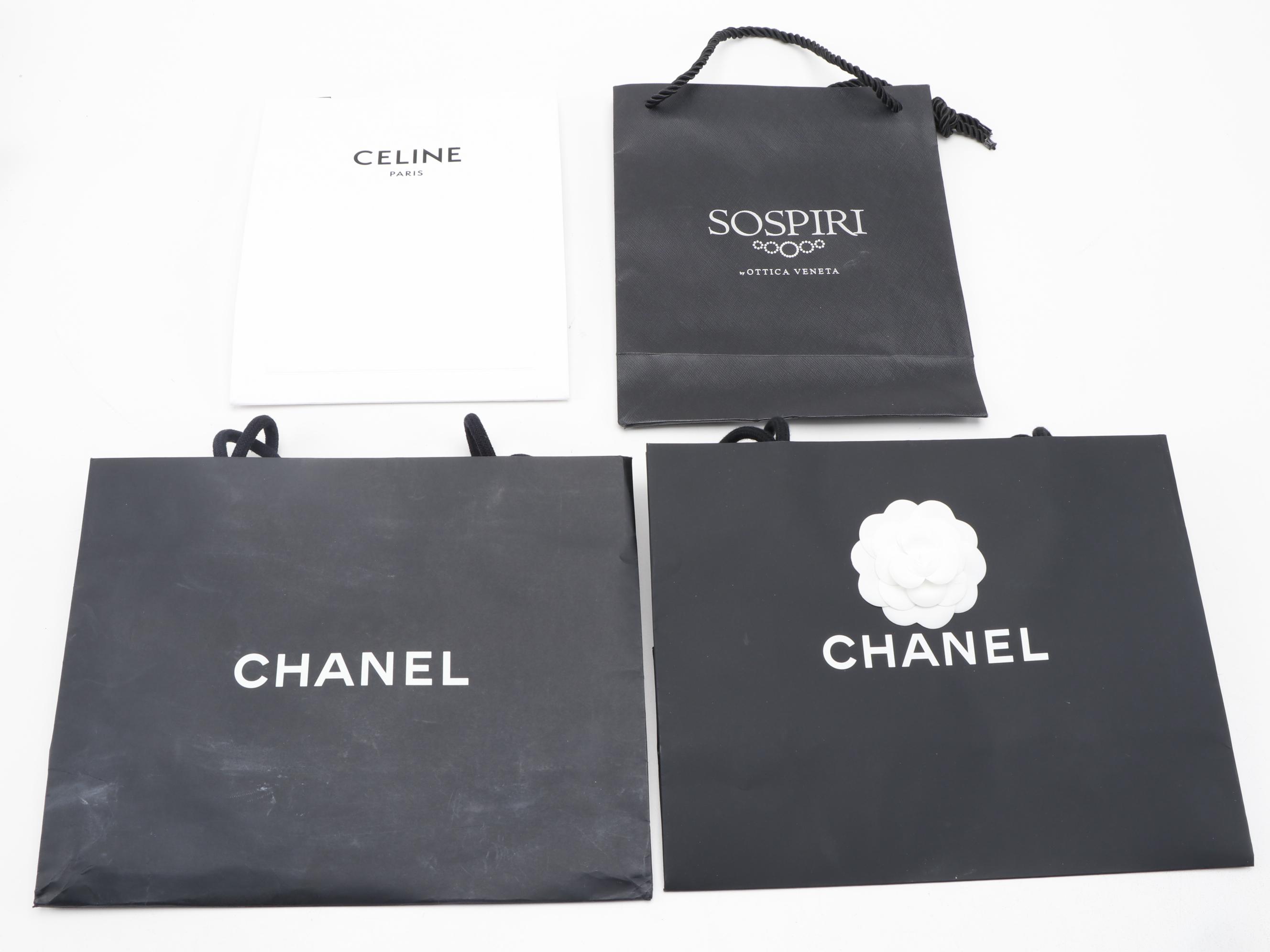 Chanel, Gucci, Prada, Dior, Cartier, and More Retail Bags, Boxes, and Dust Bags