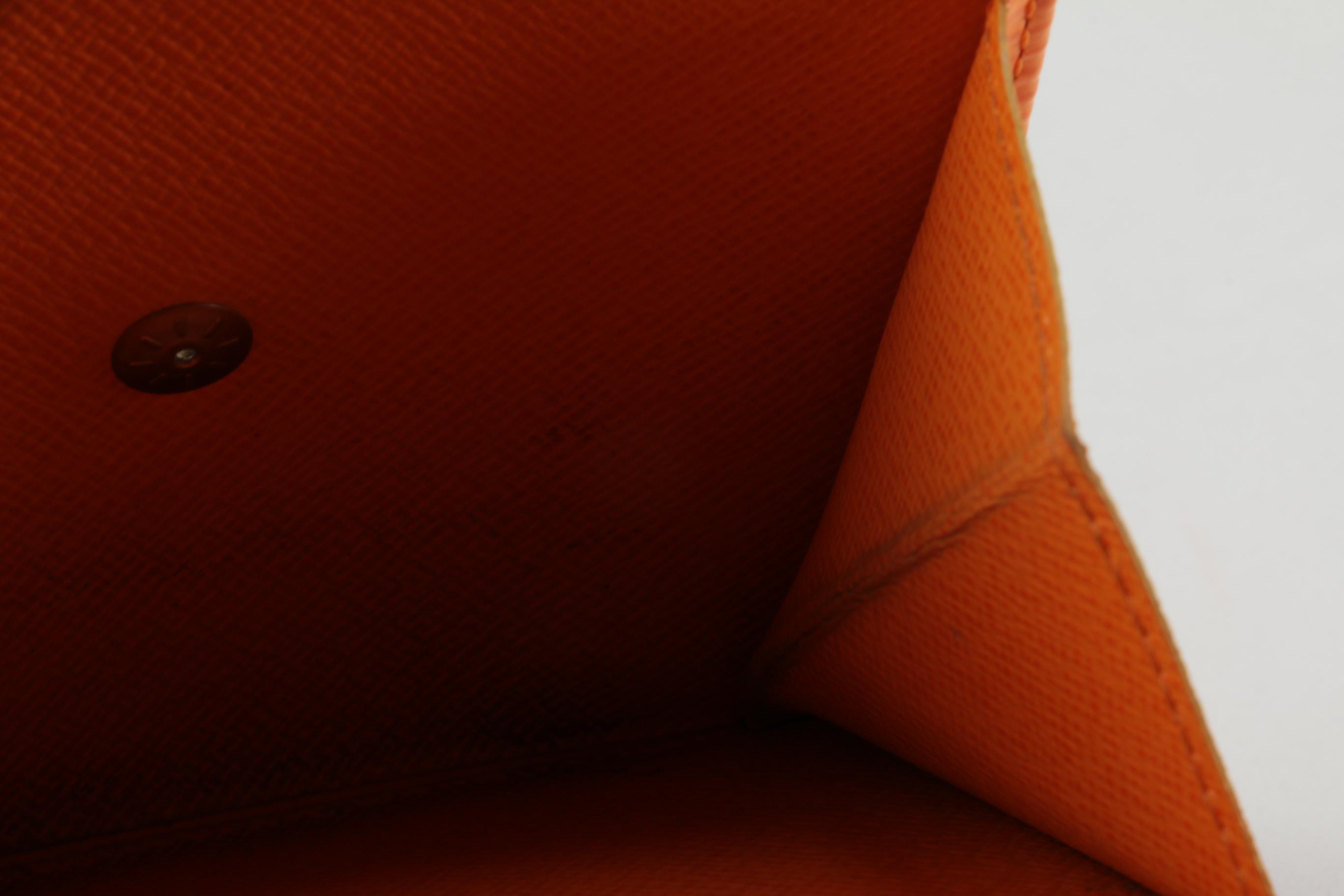 Louis Vuitton Elise Porte-Monnaie Wallet in Piment Epi Leather