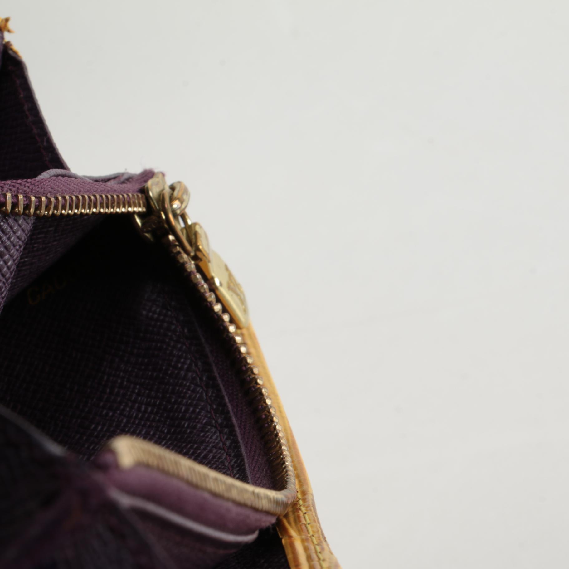 Modified Louis Vuitton Sarah Porte-Tresor Wallet in Mandarin Epi Leather