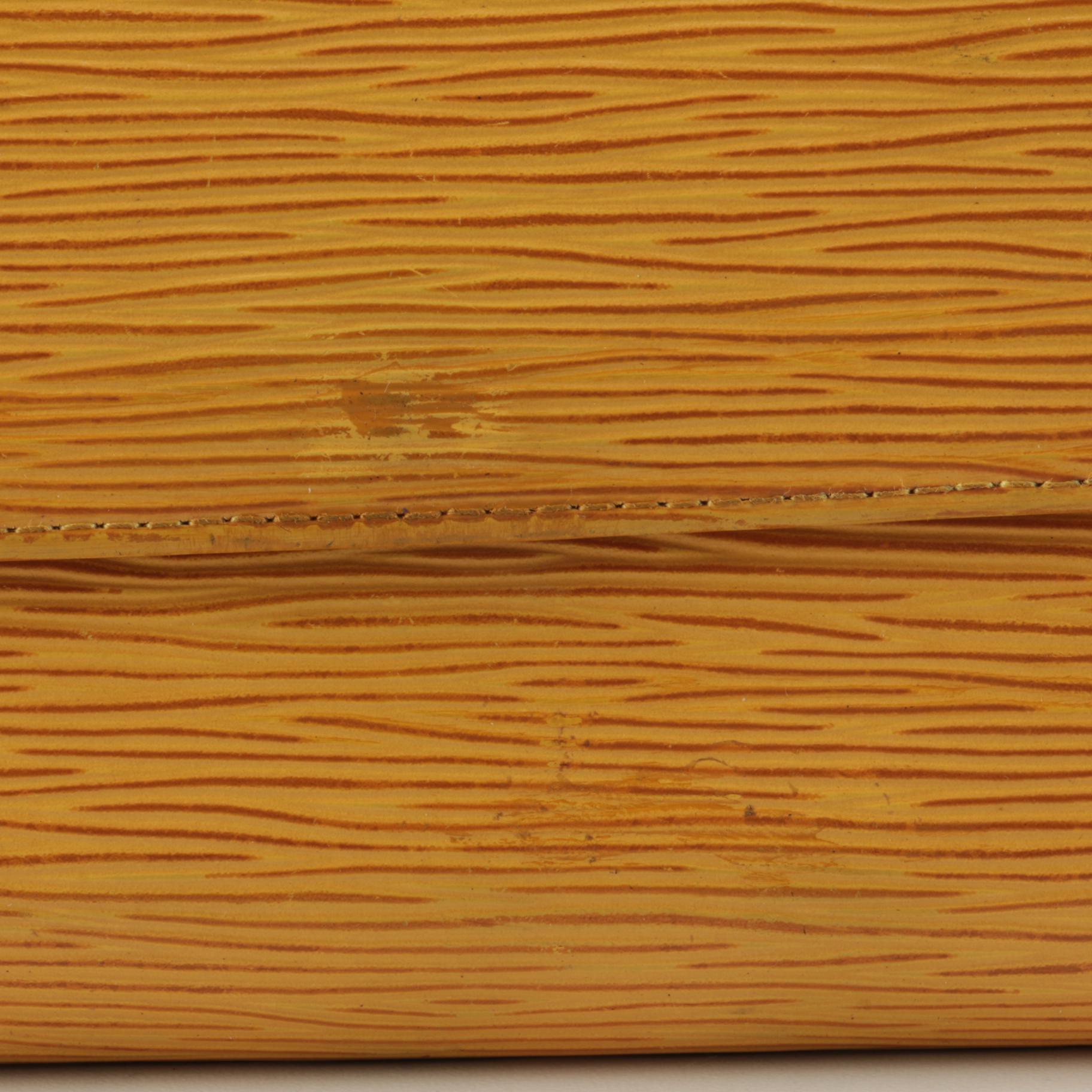 Modified Louis Vuitton Sarah Porte-Tresor Wallet in Mandarin Epi Leather