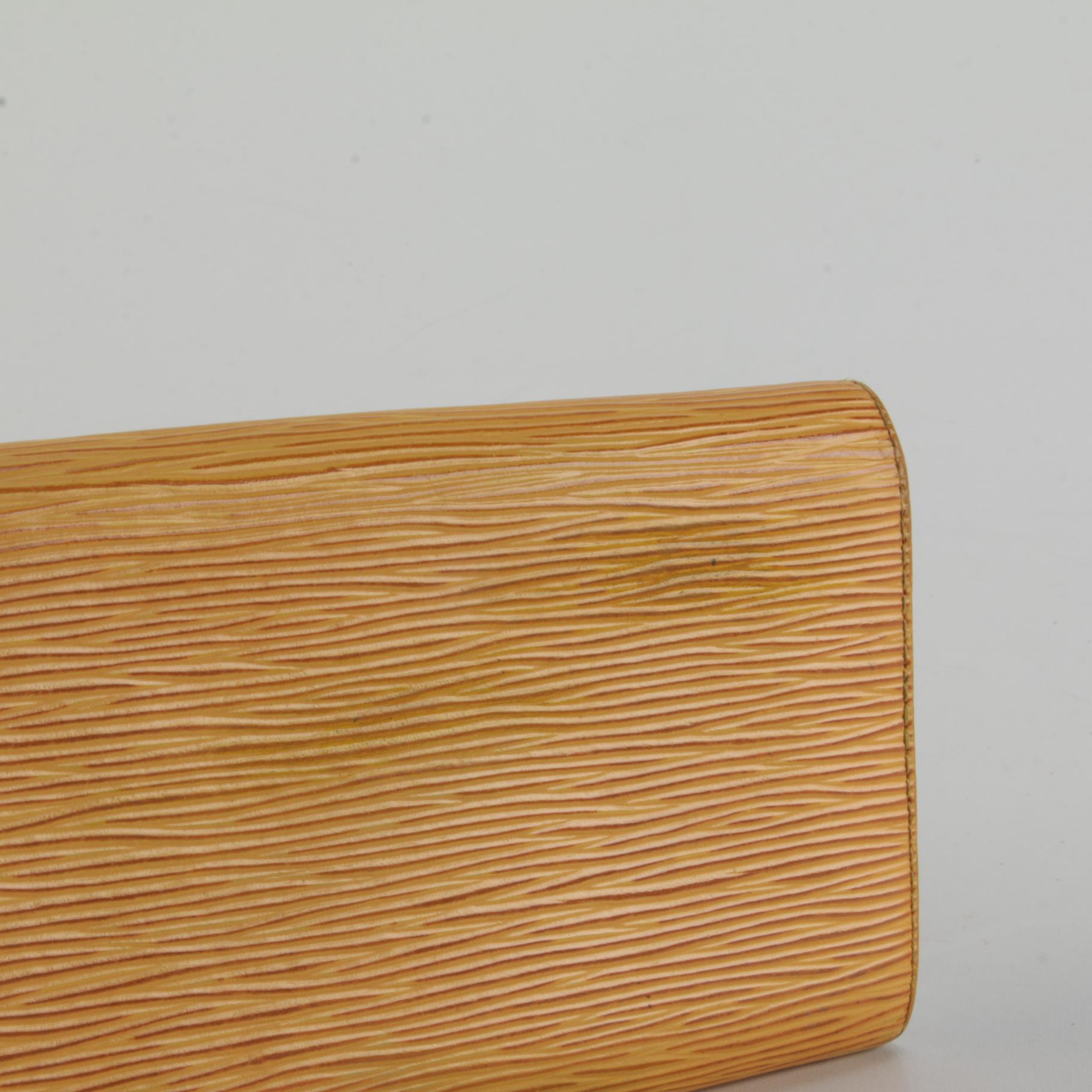 Modified Louis Vuitton Sarah Porte-Tresor Wallet in Mandarin Epi Leather