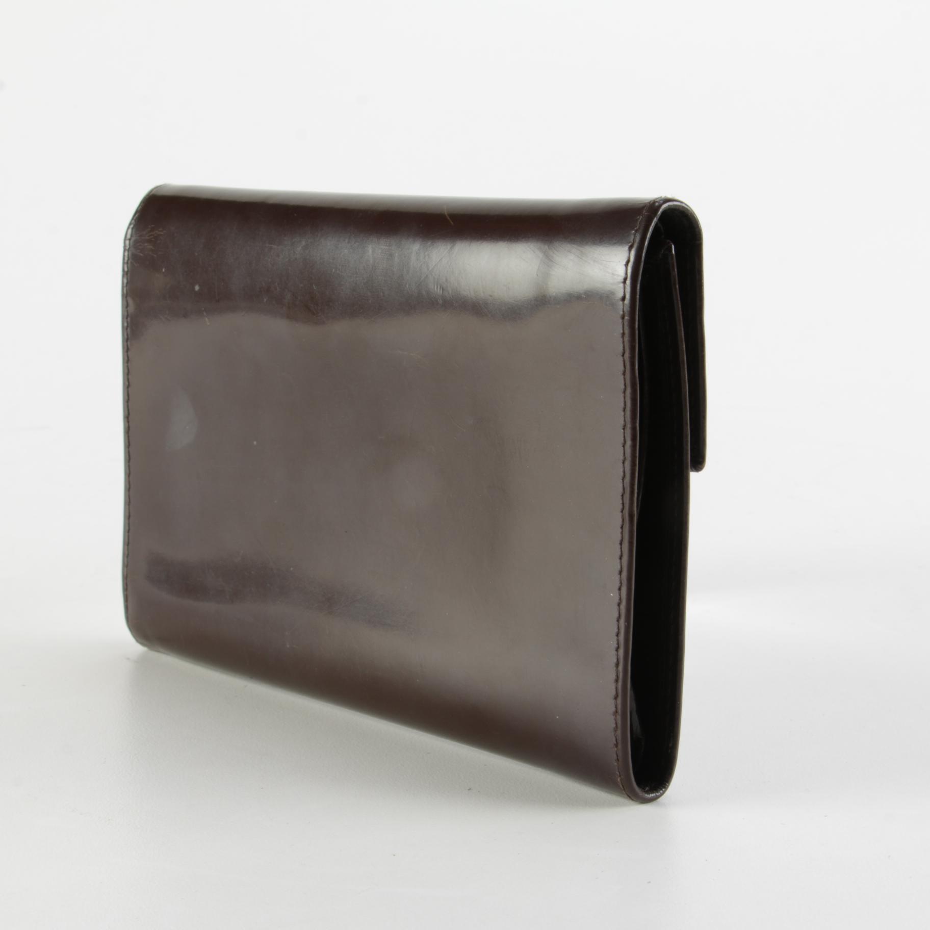 Prada Bifold Flap Wallet in Brown Spazzolato Leather