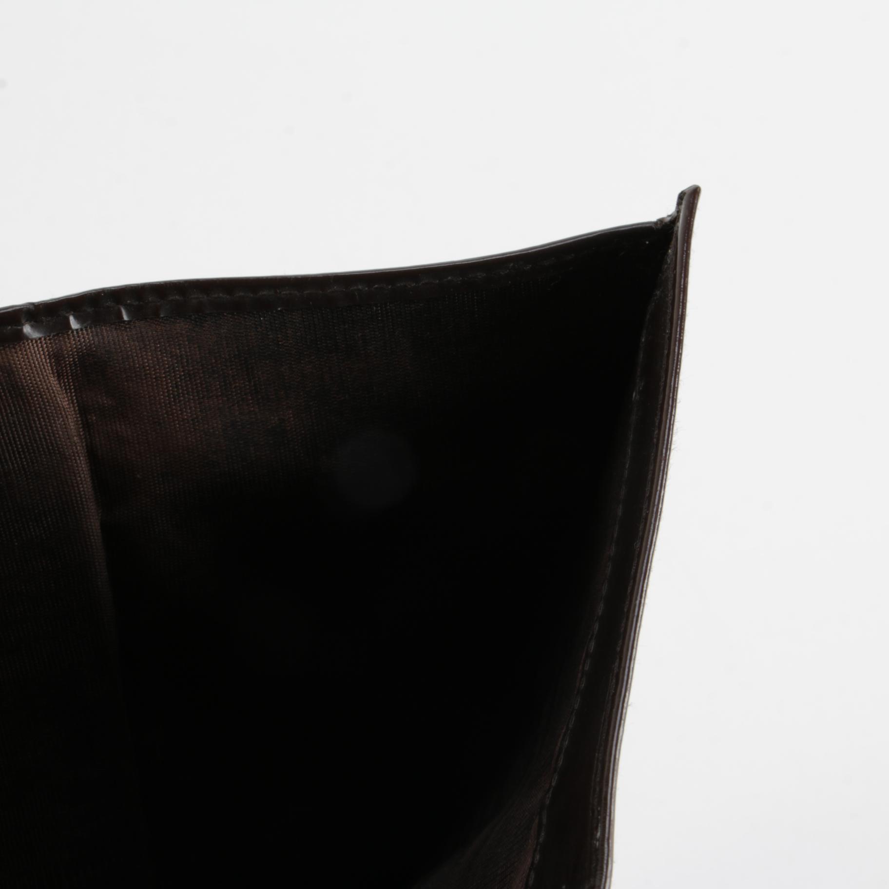 Prada Bifold Flap Wallet in Brown Spazzolato Leather