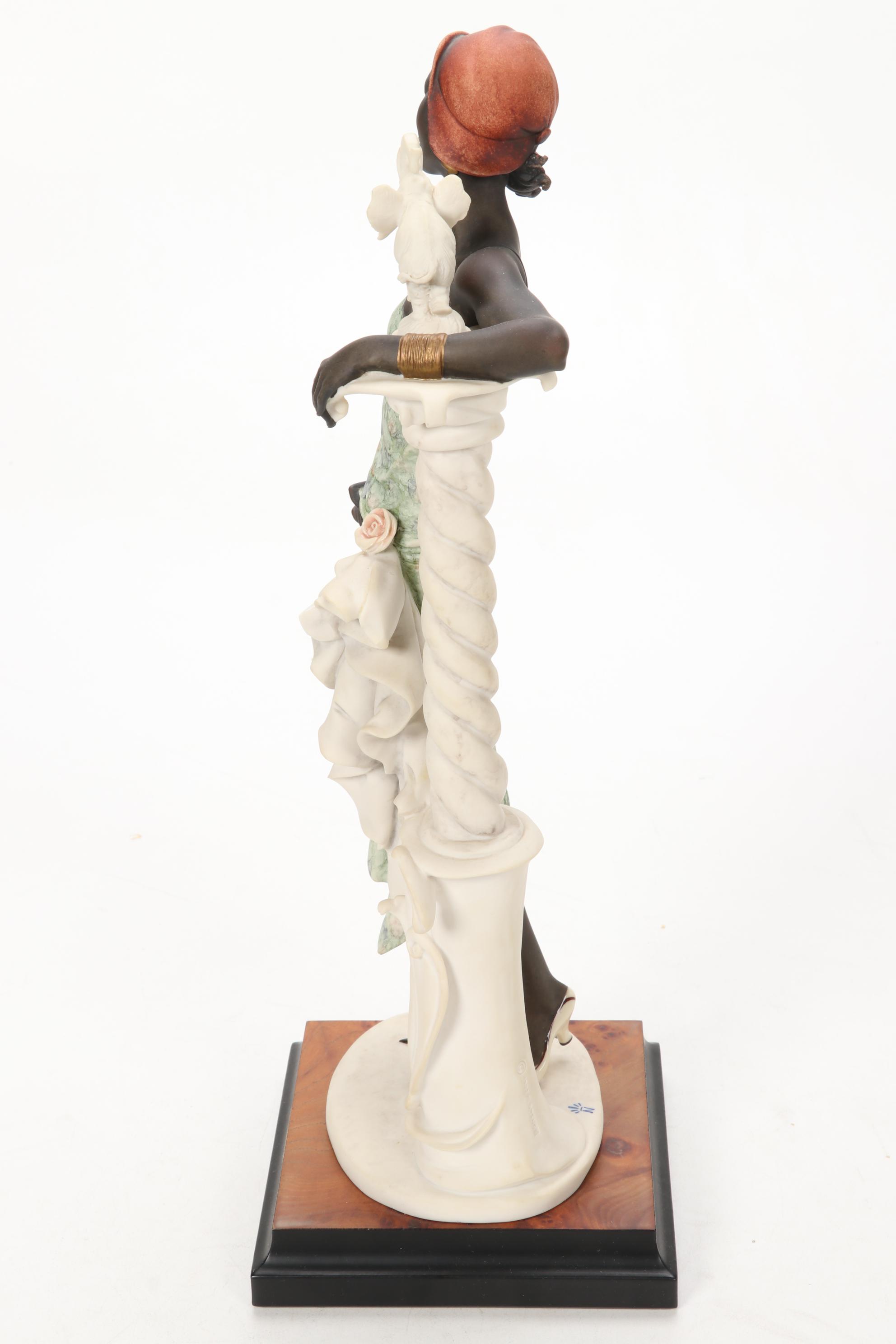 Giuseppe Armani Limited Edition "Black Lady with Elephant" Porcelain Figure