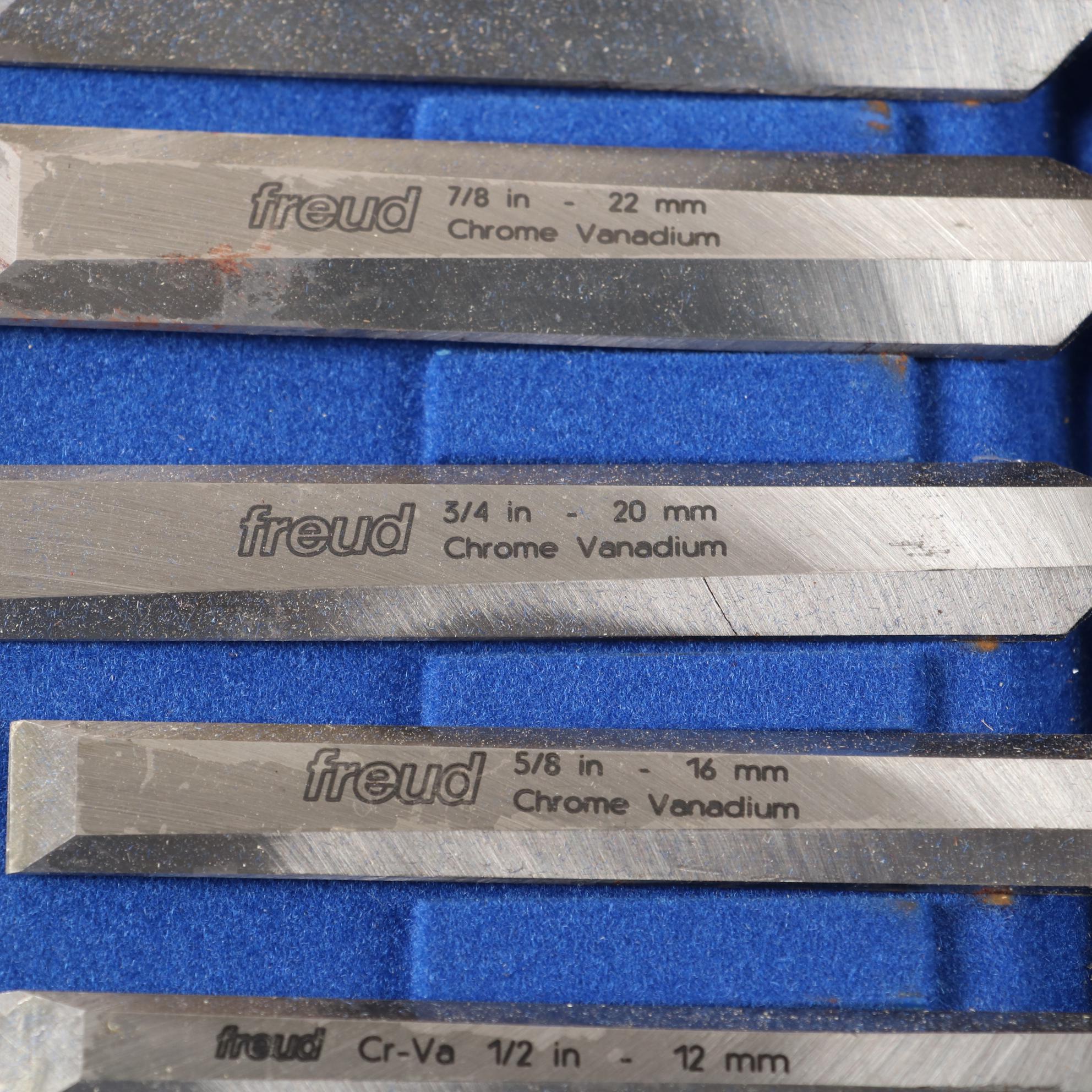 Freud and Sandvik Professional Woodworking Chisel Sets