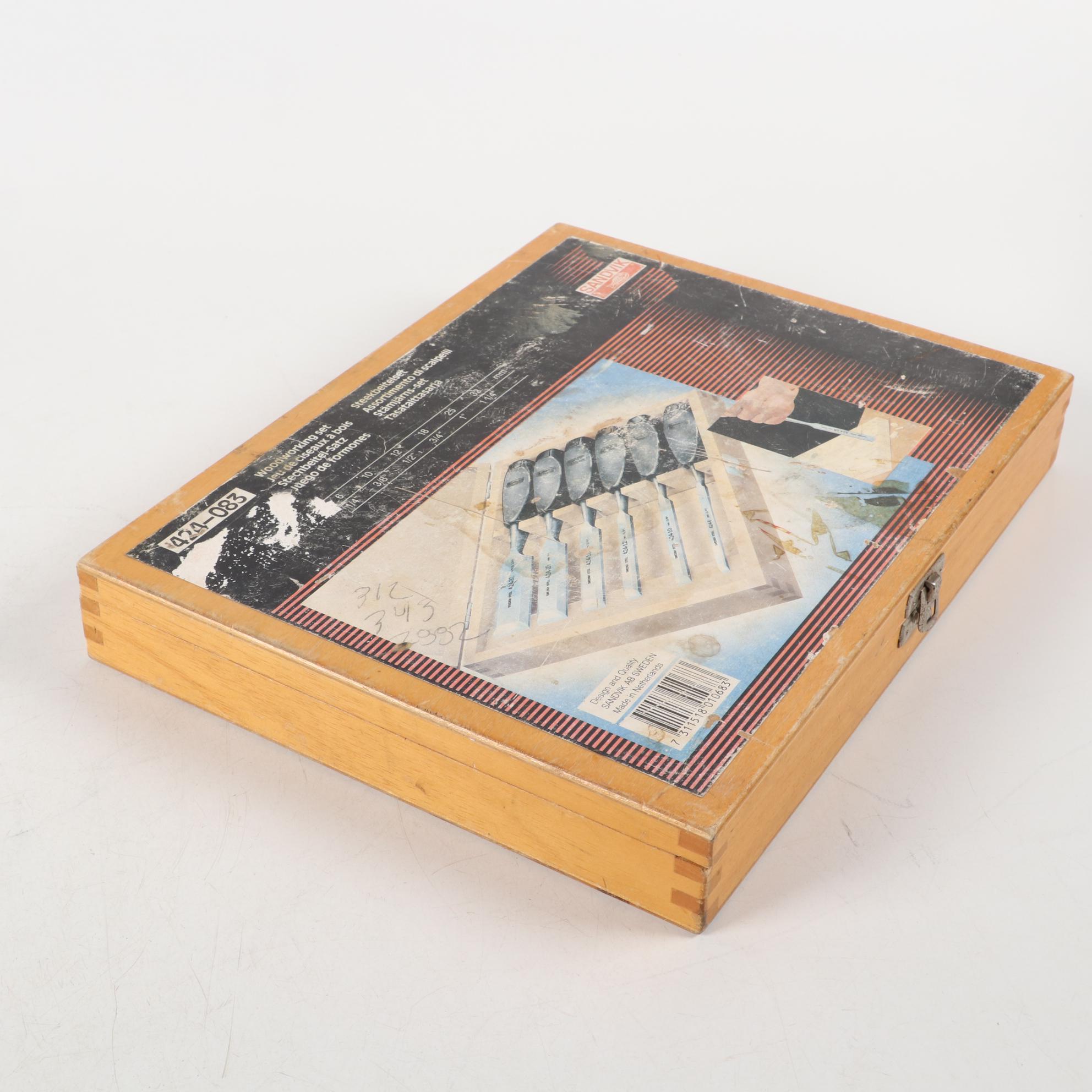 Freud and Sandvik Professional Woodworking Chisel Sets