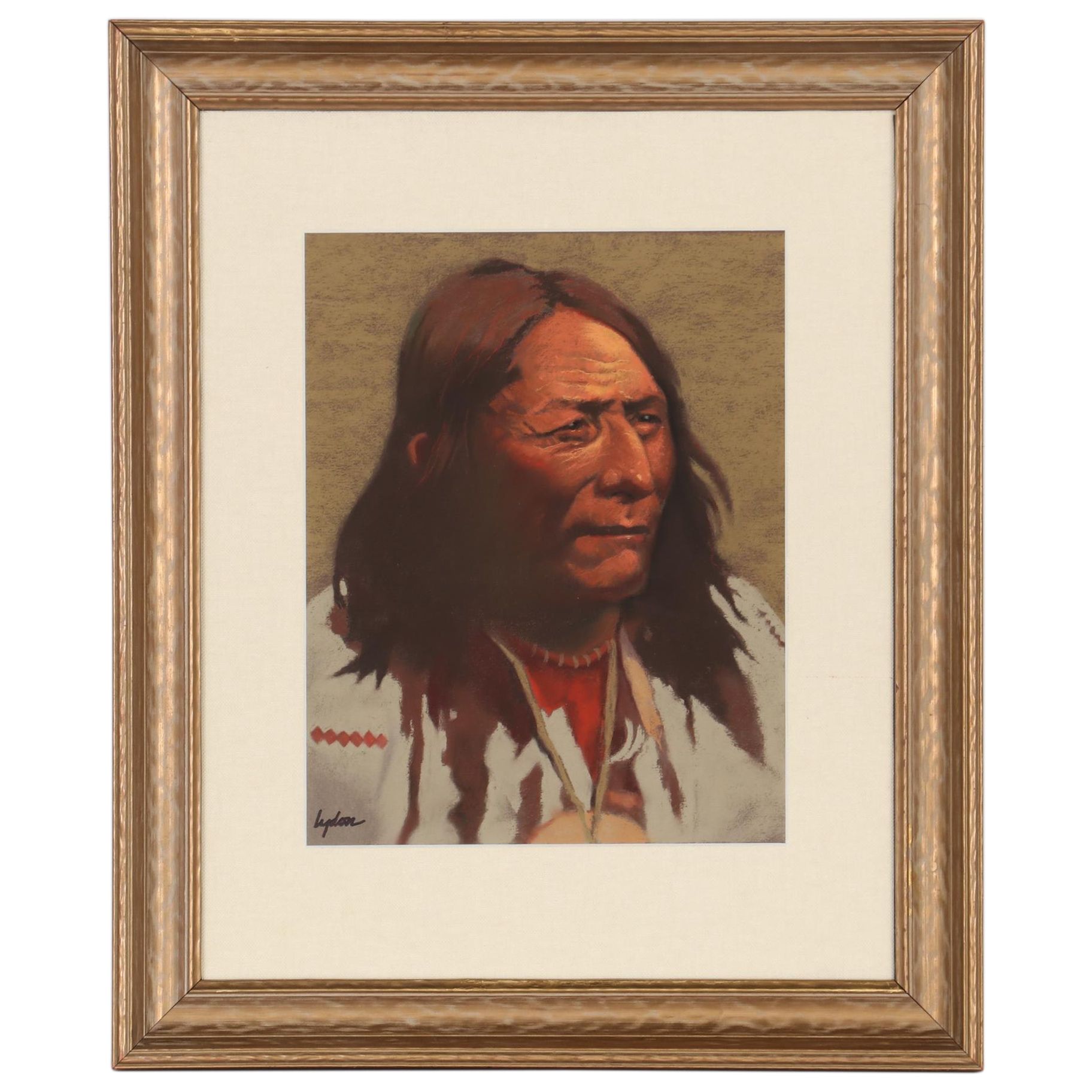 Tom Lydon Pastel Drawing "Crowfoot," circa 1986