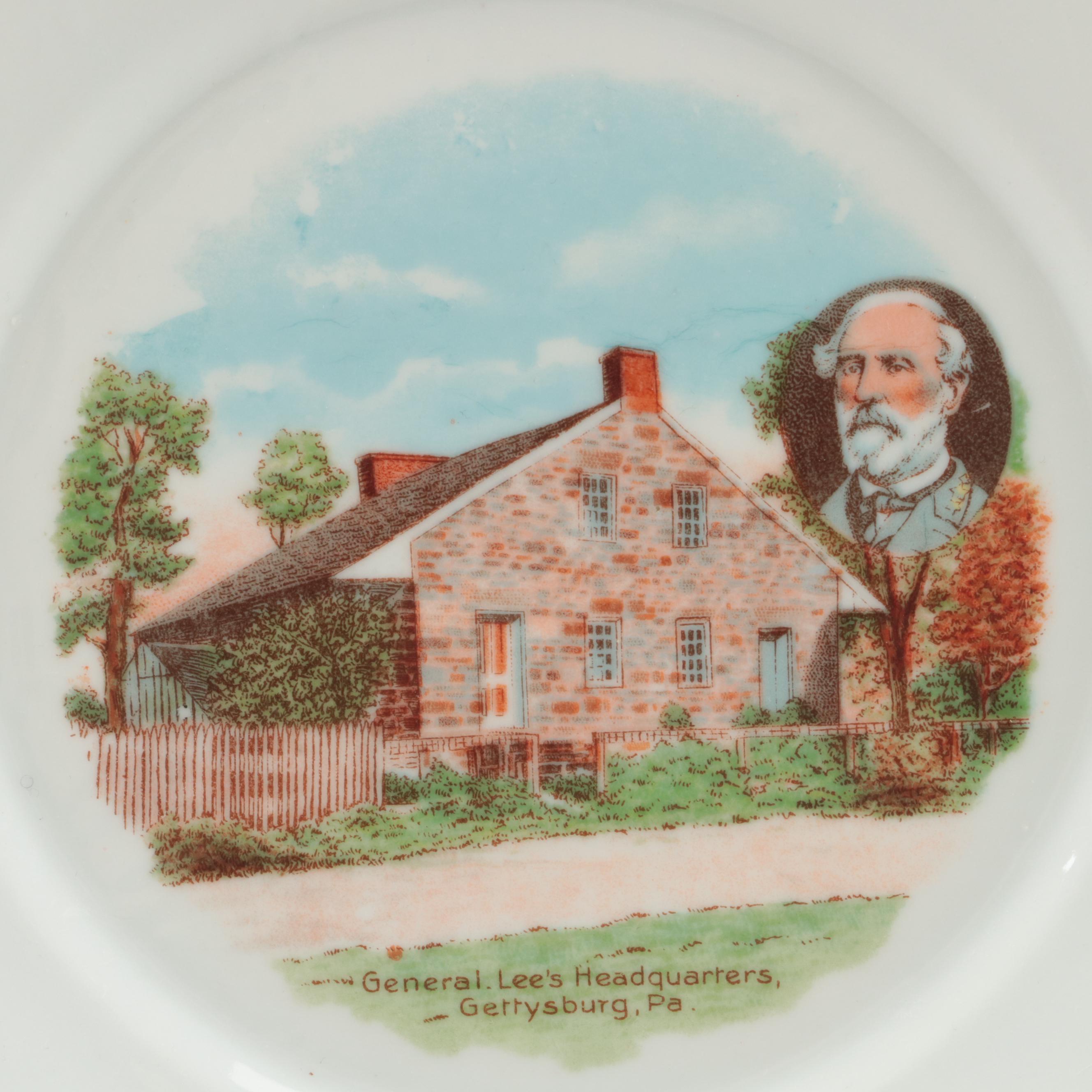G.H.B. Co. Bavaria German Gettysburg Souvenir Plate