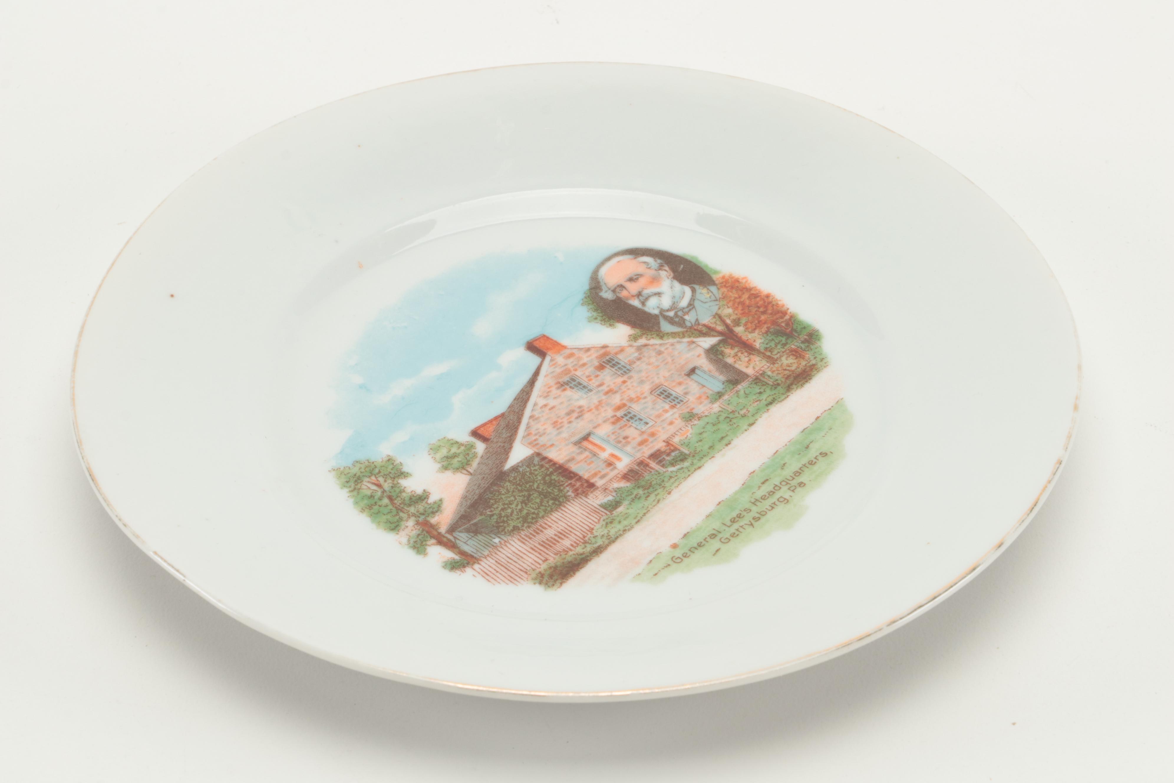 G.H.B. Co. Bavaria German Gettysburg Souvenir Plate