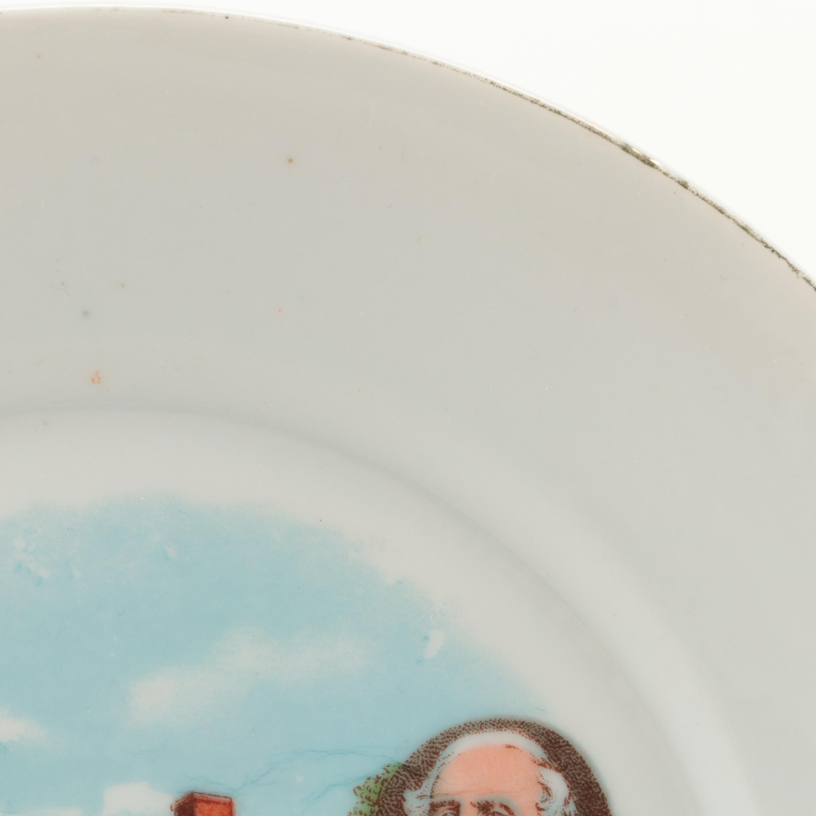 G.H.B. Co. Bavaria German Gettysburg Souvenir Plate