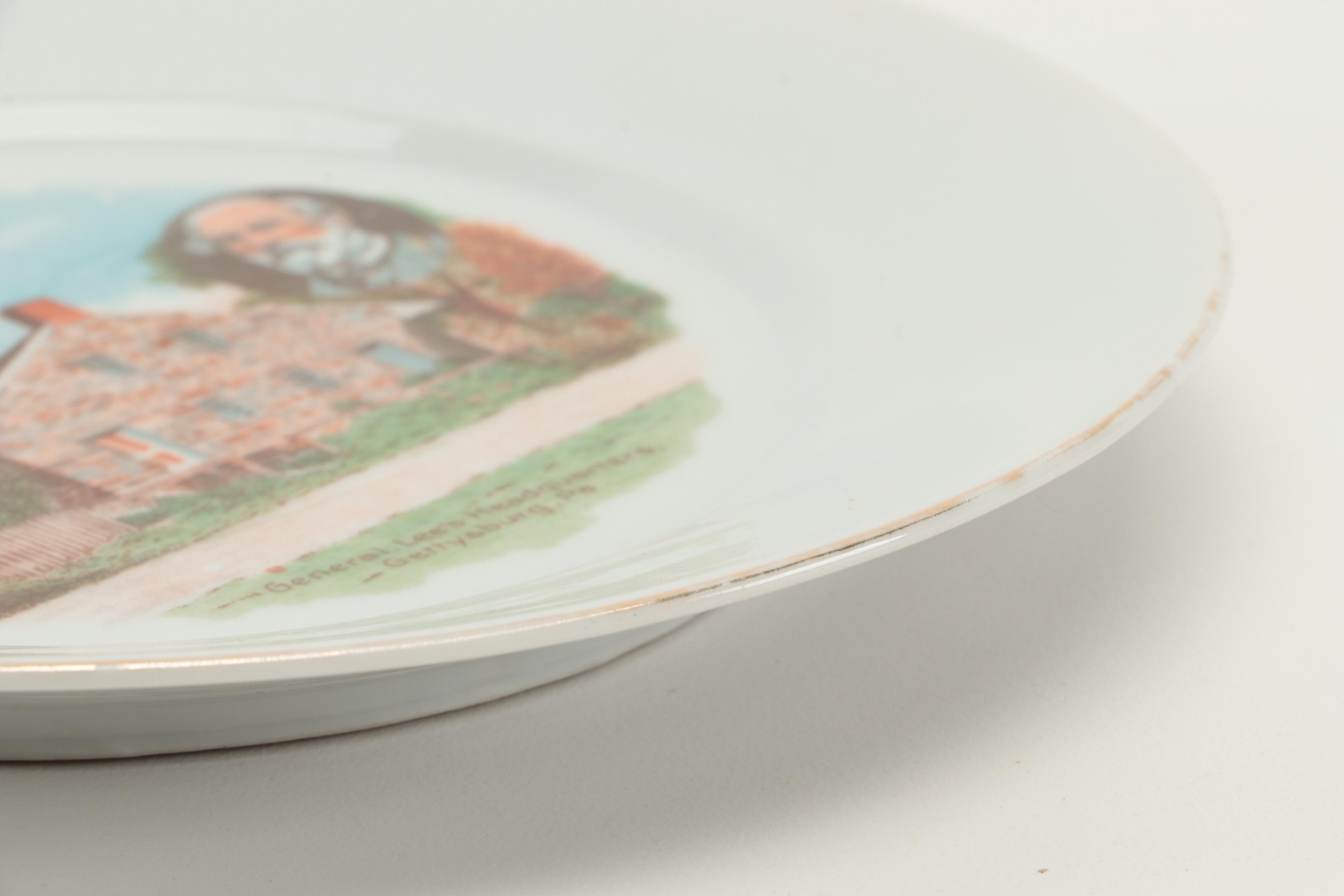 G.H.B. Co. Bavaria German Gettysburg Souvenir Plate