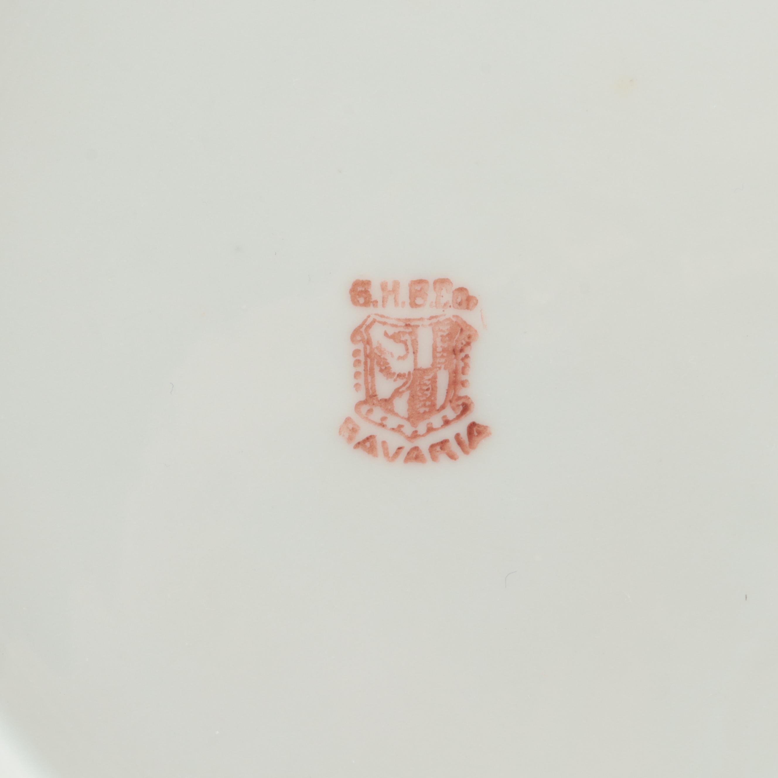 G.H.B. Co. Bavaria German Gettysburg Souvenir Plate