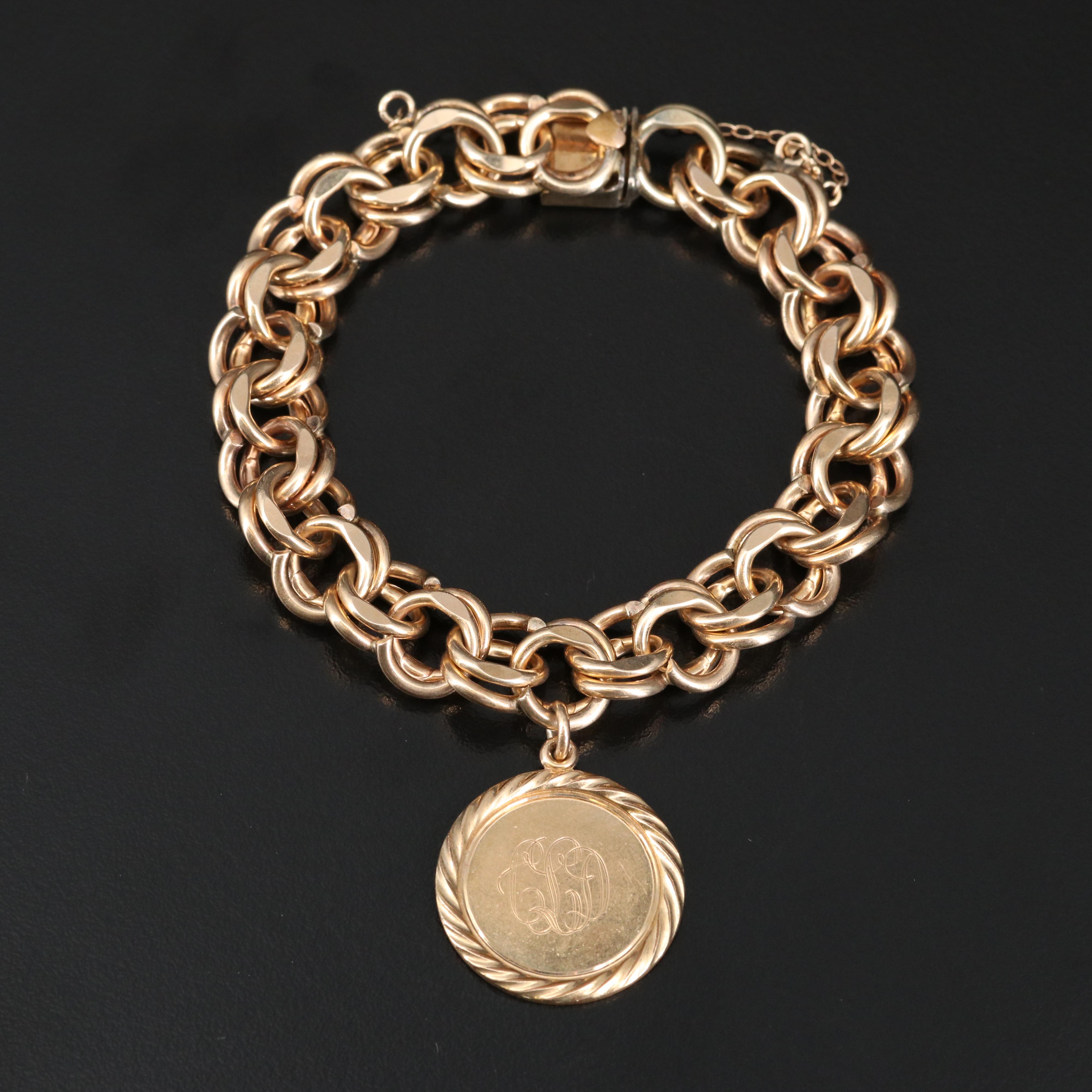 Vintage Gold Filled Charm Bracelets