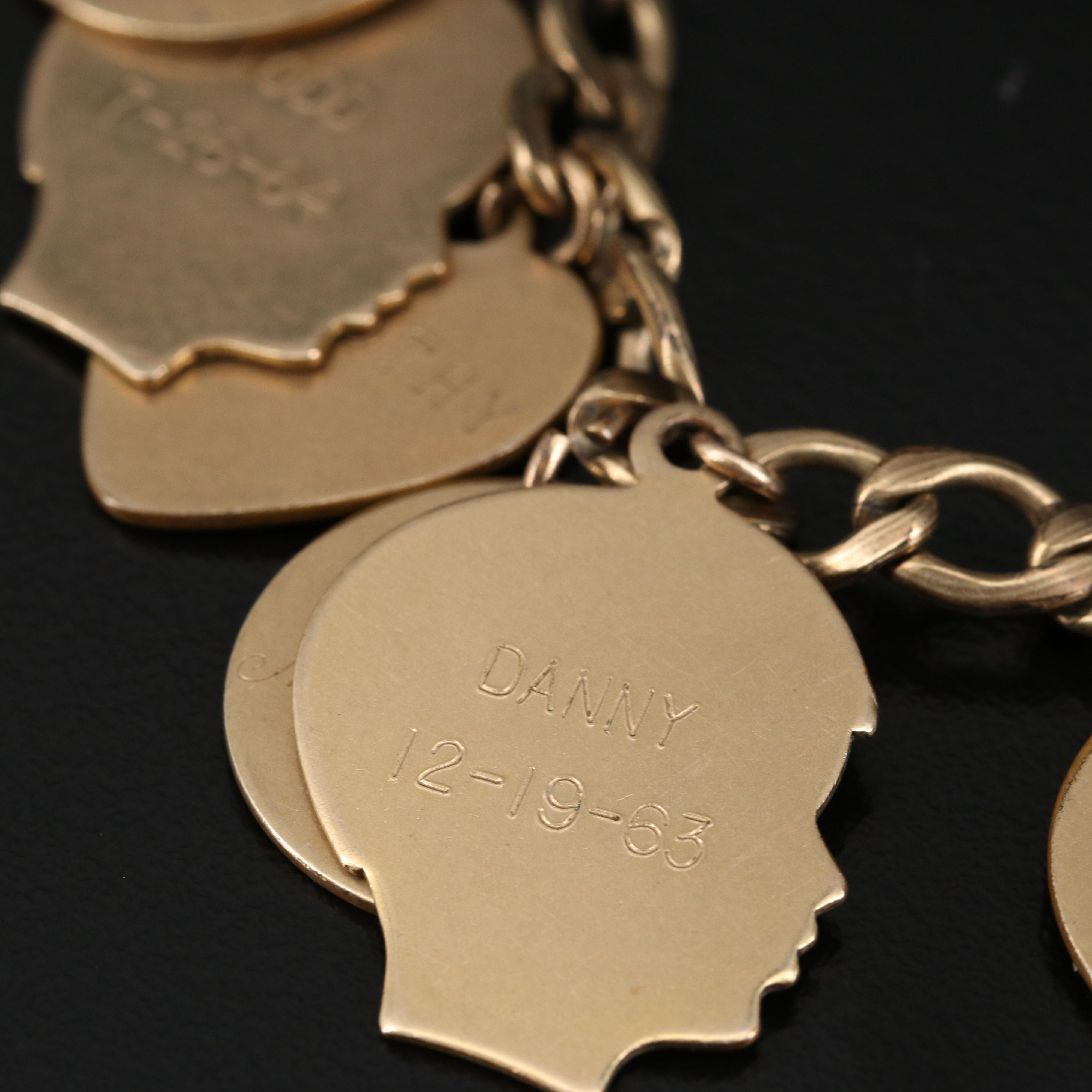 Vintage Gold Filled Charm Bracelets