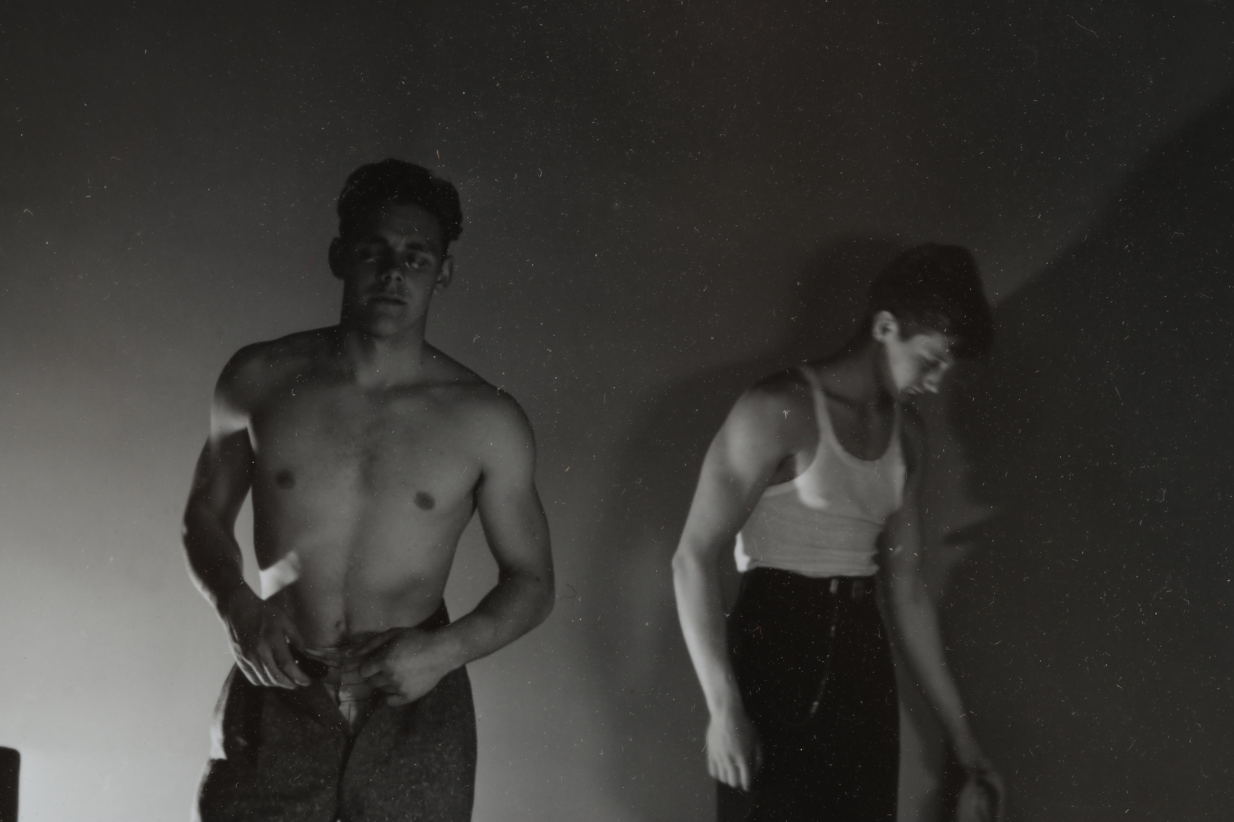 George Platt Lynes Silver Gelatin Print of Undressing Male Figures