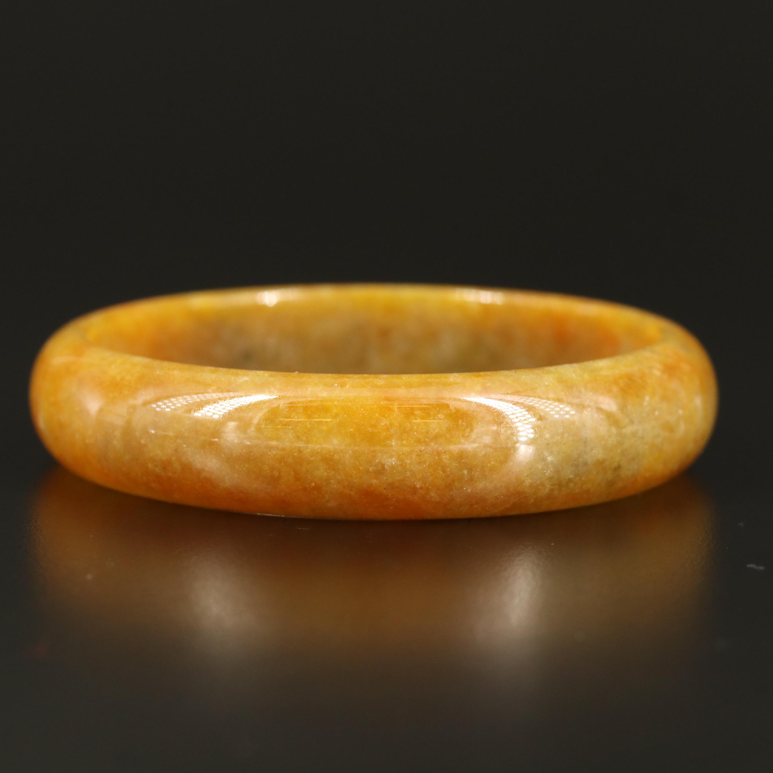 Carved Quartzite Hololith Bangle