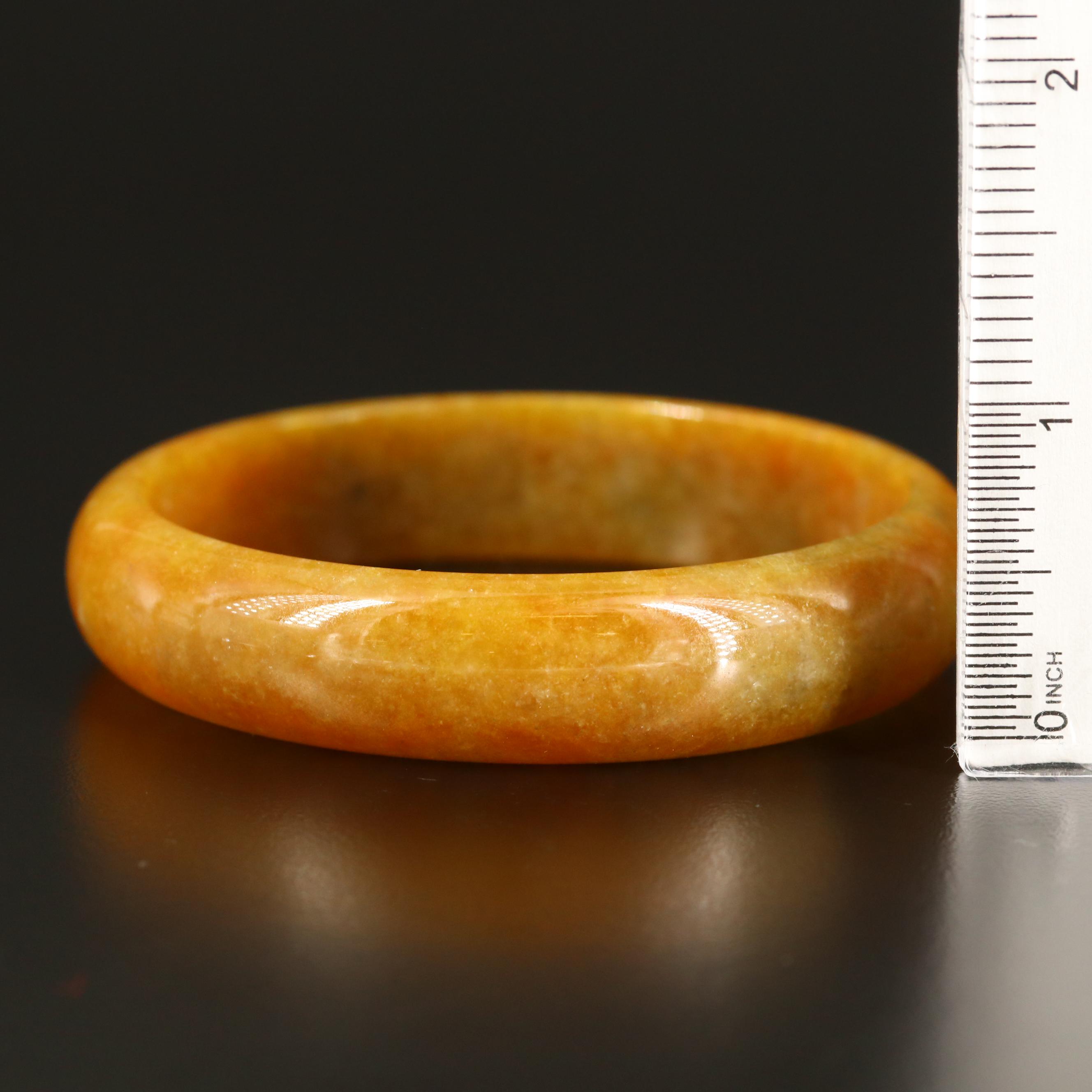 Carved Quartzite Hololith Bangle