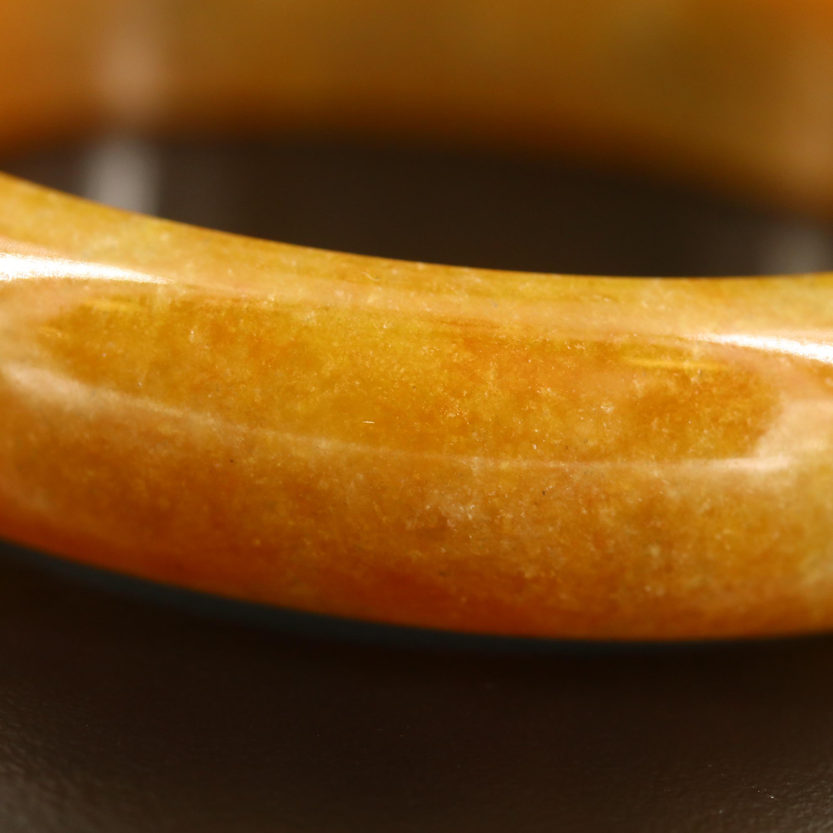 Carved Quartzite Hololith Bangle