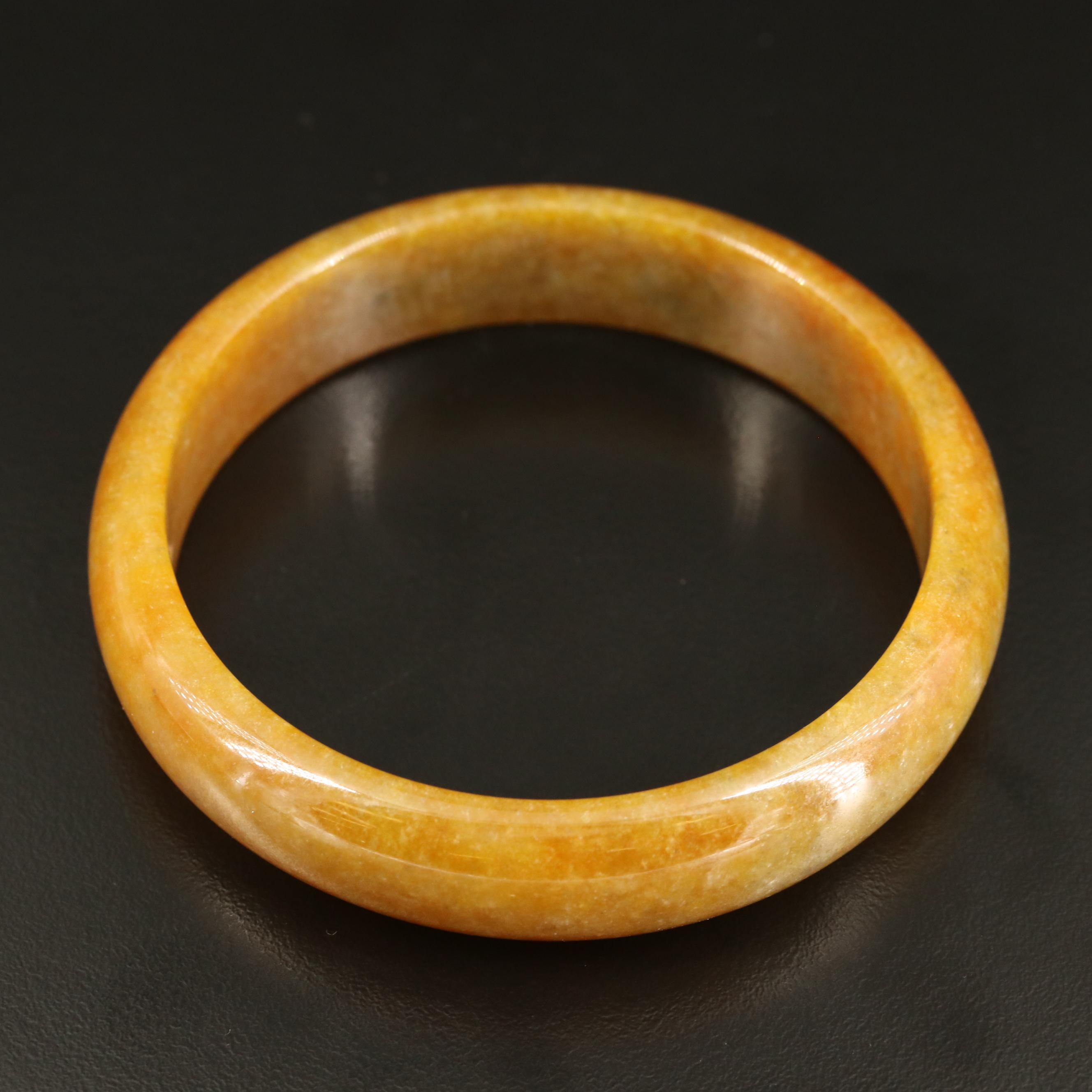 Carved Quartzite Hololith Bangle