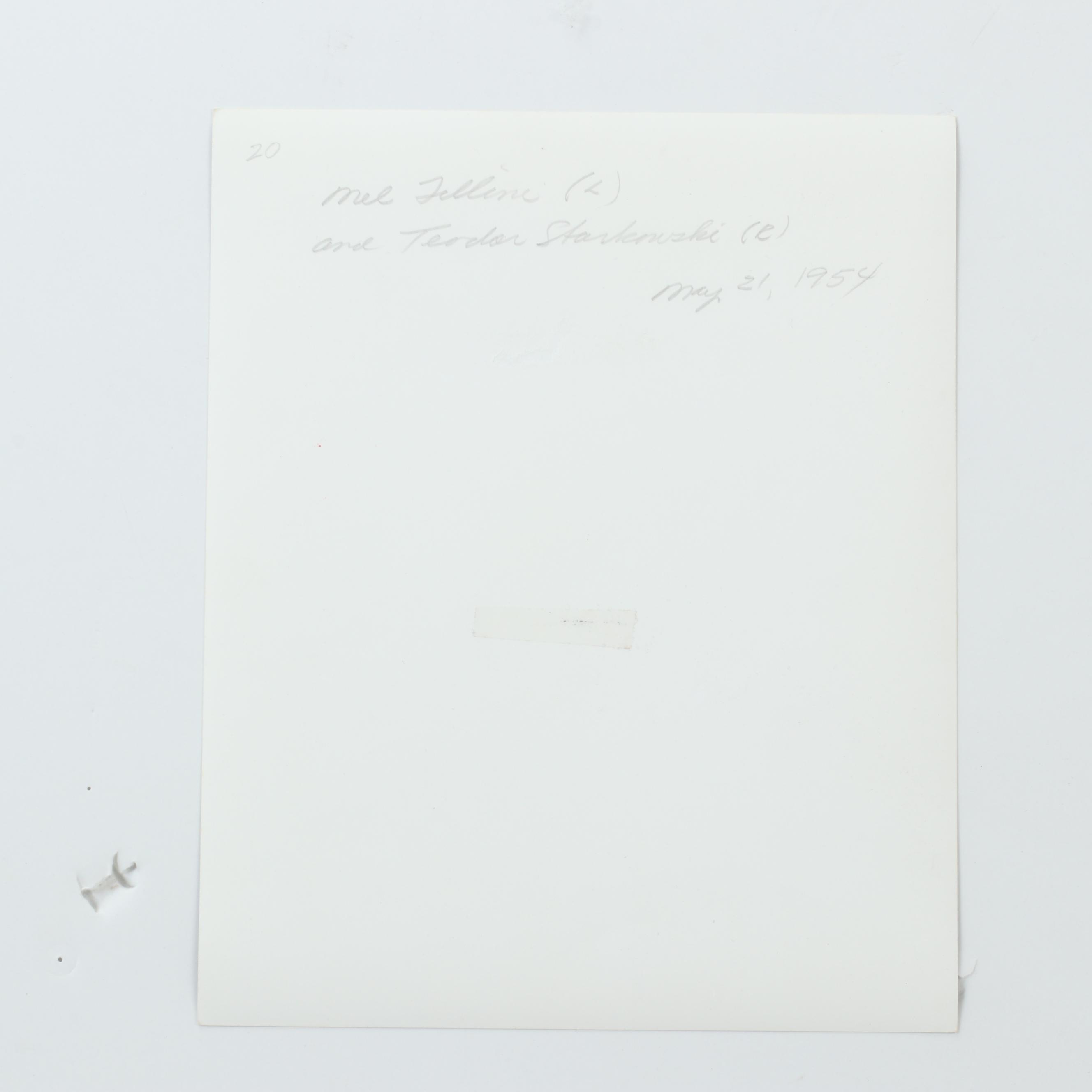 George Platt Lynes Silver Gelatin Print "Mel Fellini and Teodor Starkowski"