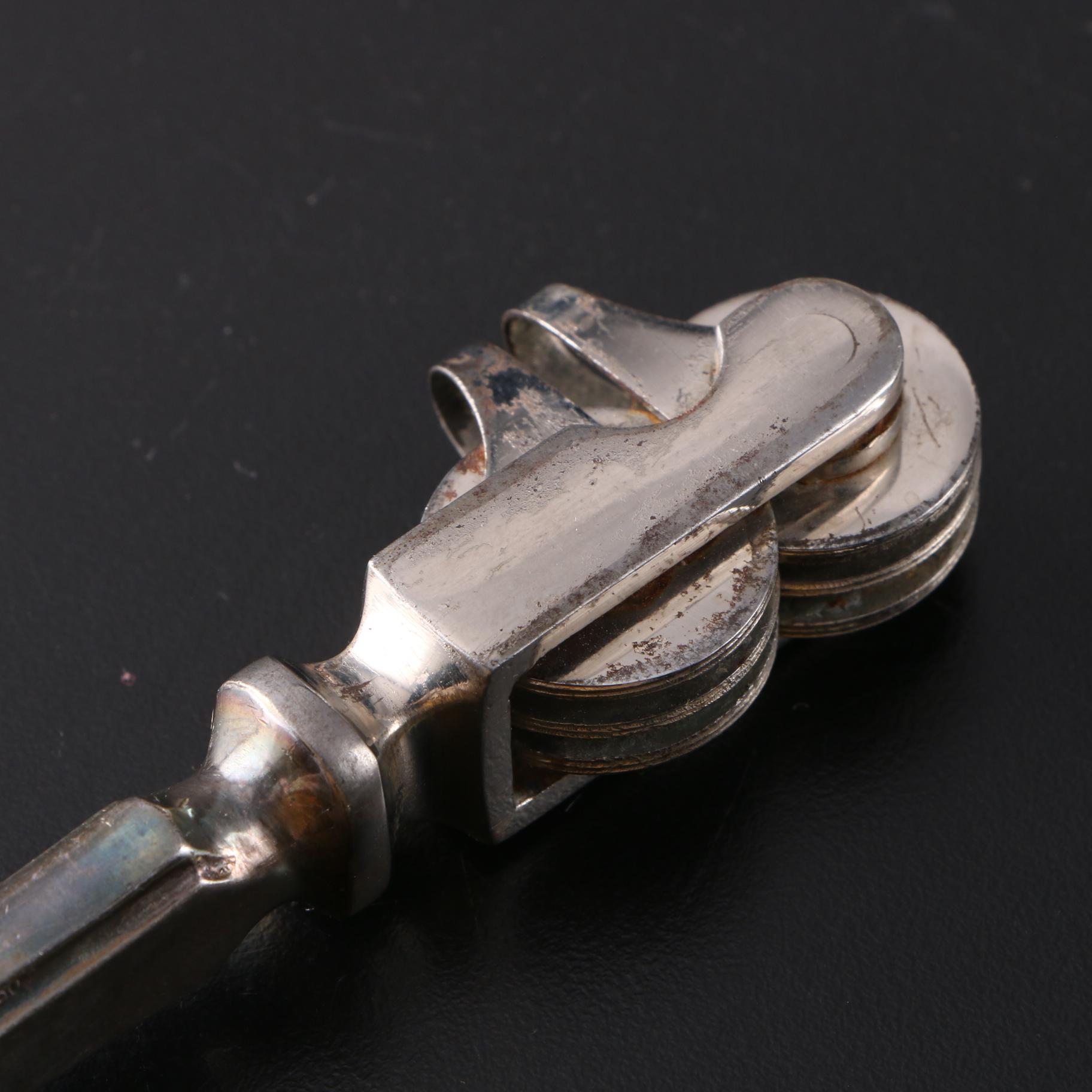 E. G. Webster & Son Tray, Ellis Barker Crumb Catcher and Silver Plated Tools