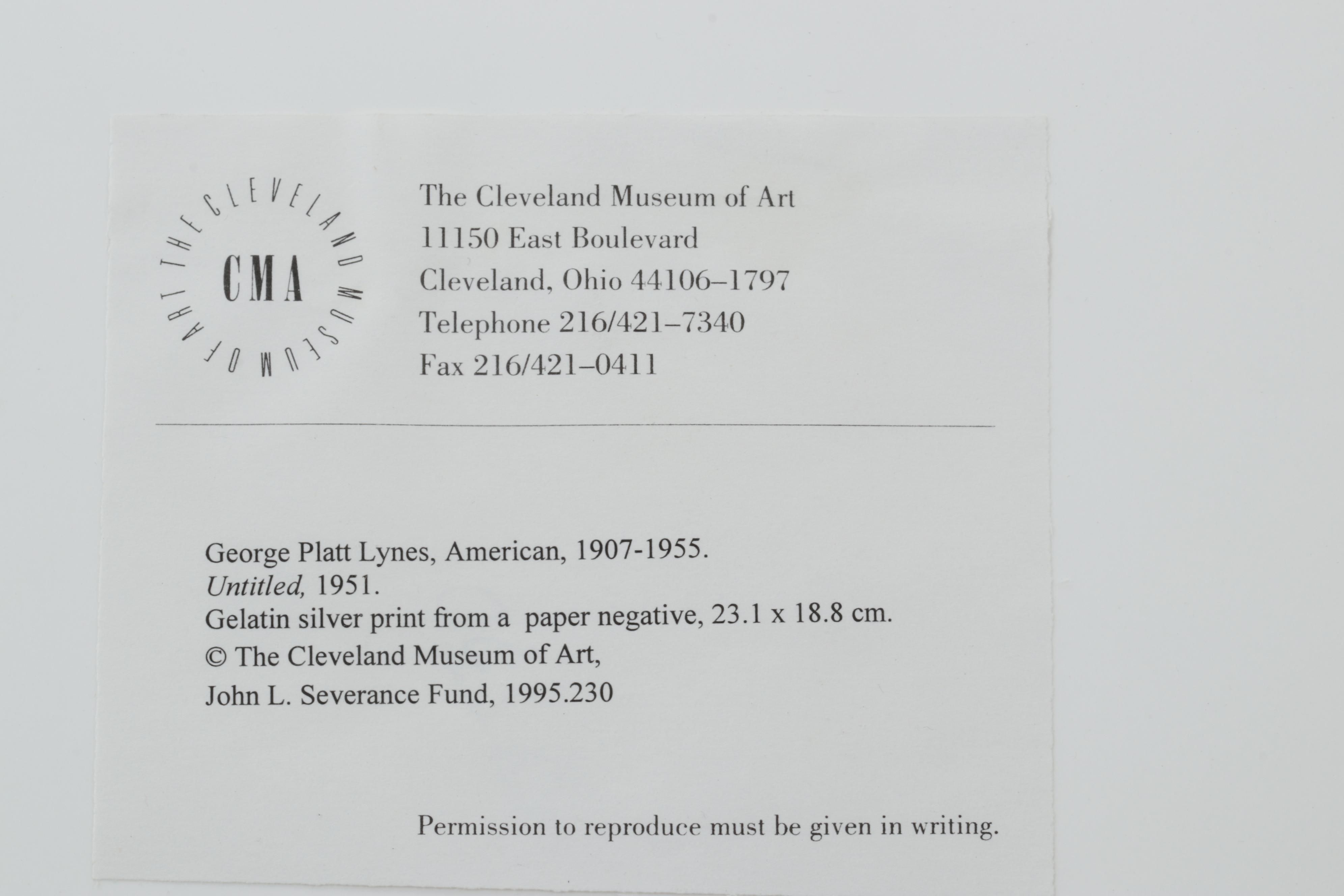 George Platt Lynes Silver Gelatin Print of Male Torso