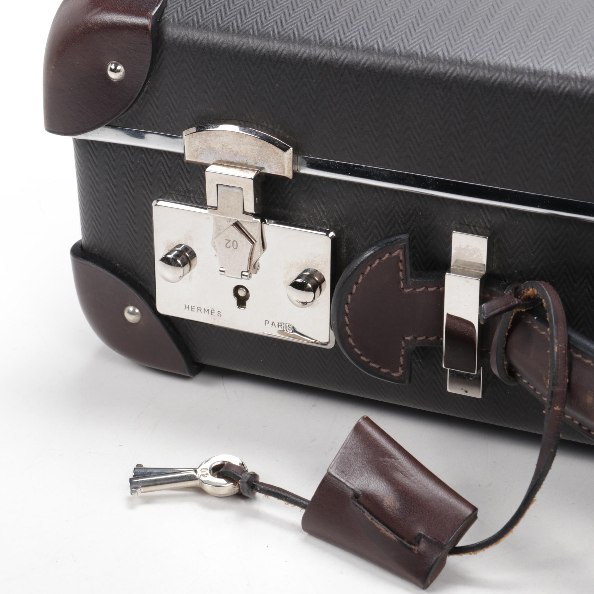 Hermès Faubourg Express PM Suitcase in Vulcan Fiber