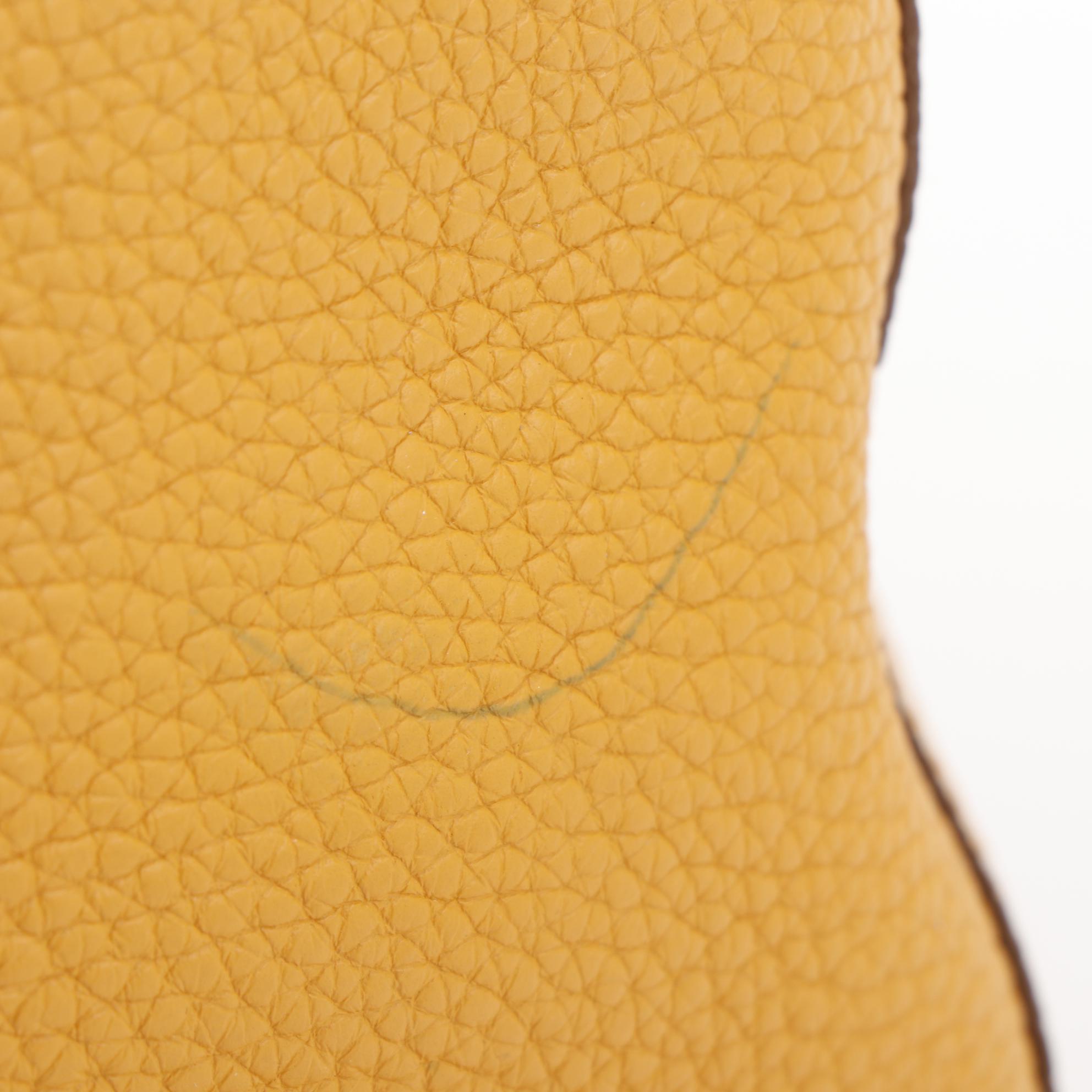 Hermès Double Sens 45cm Reversible Tote in Orange/Yellow Clemence Leather