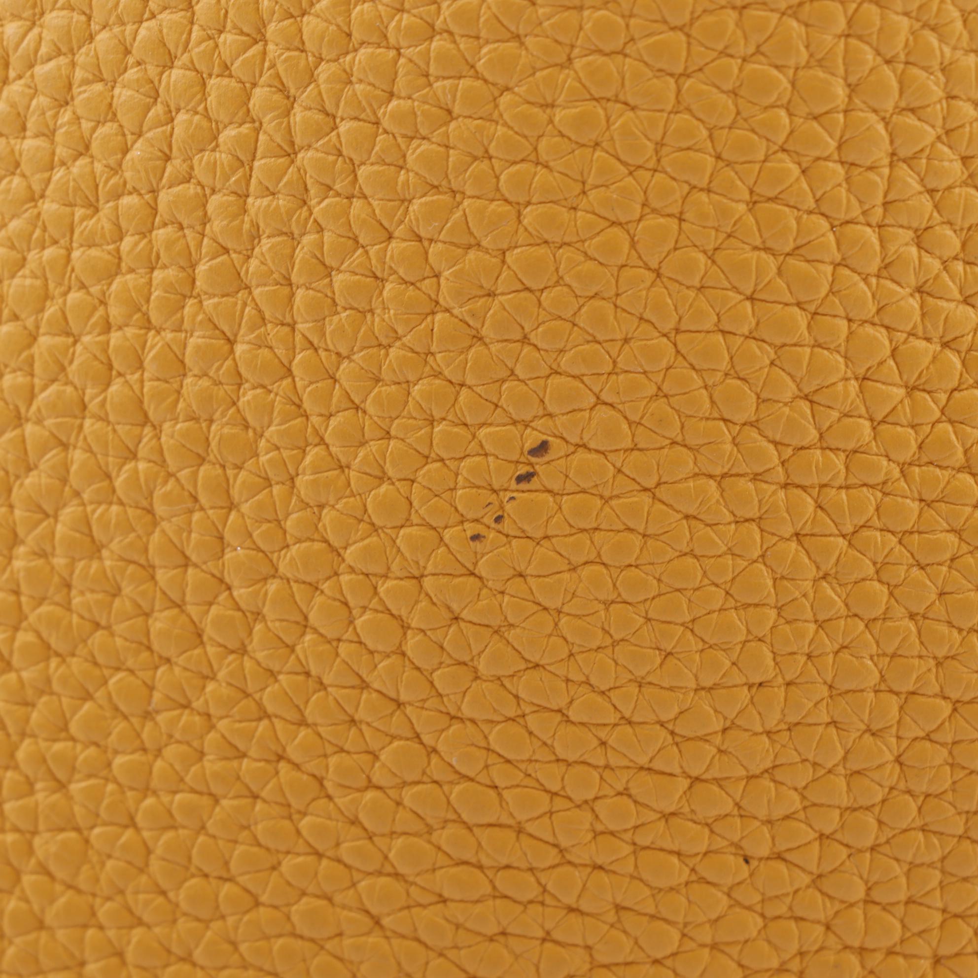 Hermès Double Sens 45cm Reversible Tote in Orange/Yellow Clemence Leather